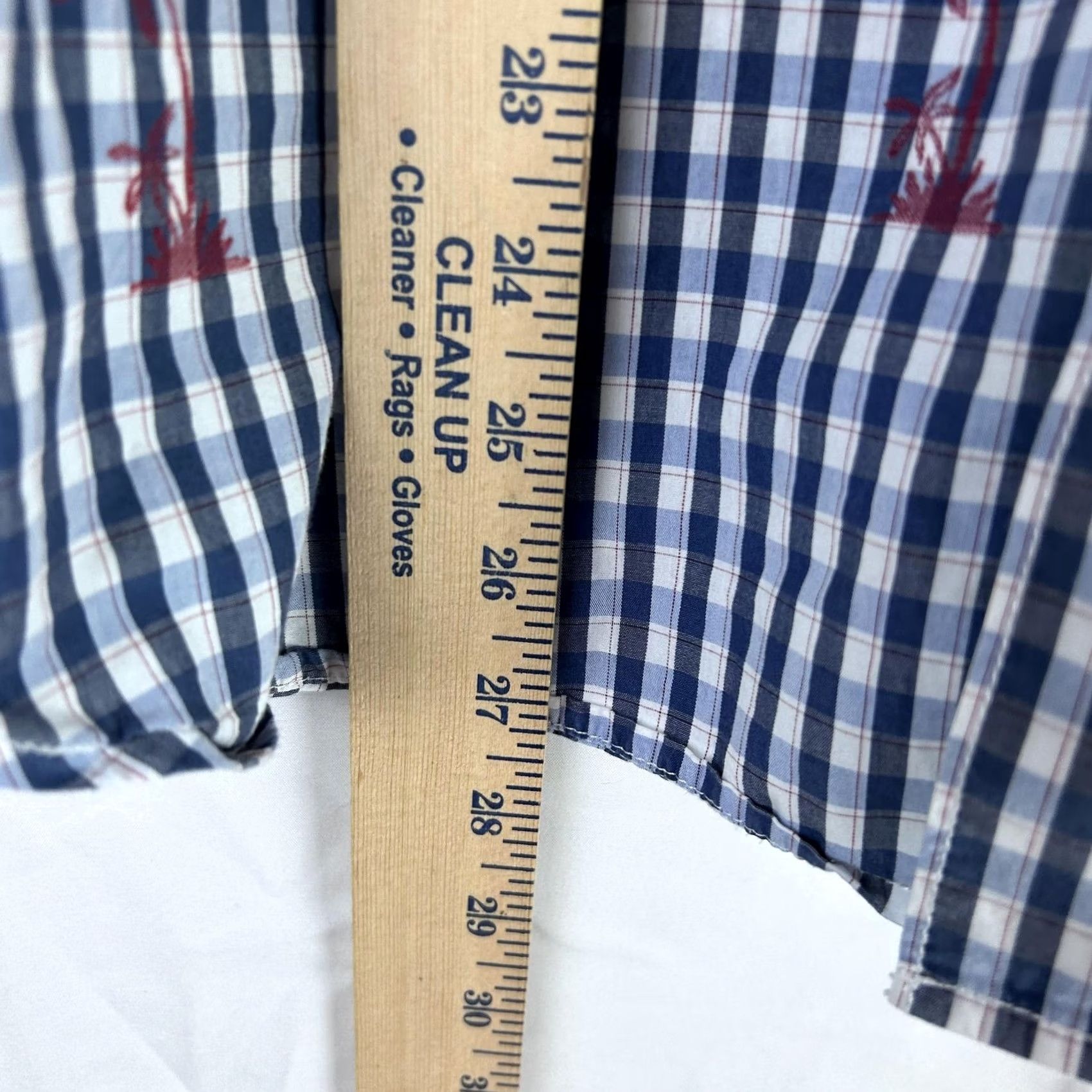 Tommy Bahama Tommy Bahama Shirt Mens S Blue Small White Gingham Palm Tree Button Down Cotton Size US S / EU 44-46 / 1 - 5 Thumbnail