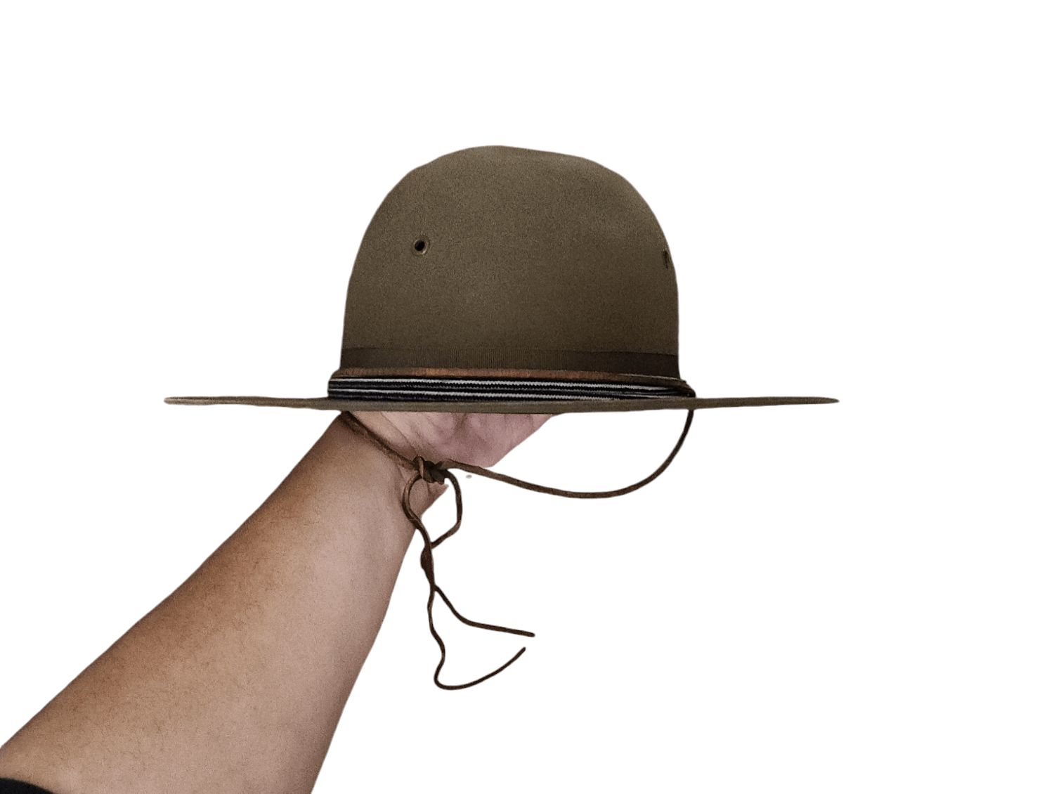 Stetson × Vintage WWII True Vintage Stetson Lt. Colonel Officer Campaign Hat Size ONE SIZE - 7 Thumbnail