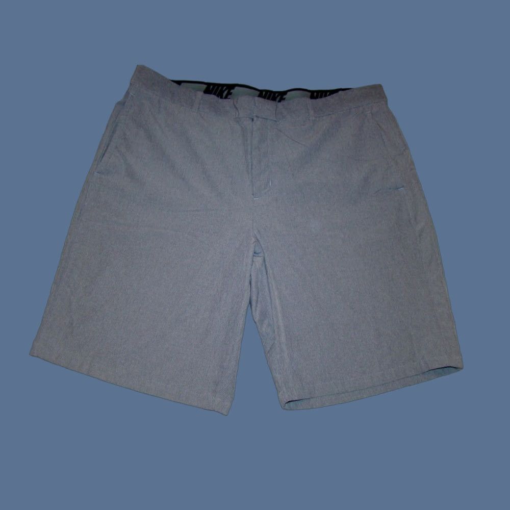 Nike Nike Dri-Fit Mens Golf Shorts Gray Heathered 38 Regular Fit Polyester Spandex Pockets Inseam 10in Chino 89% Polyester 11% Spandex Nike Shirt? Size US 38 / EU 54 - 1 Thumbnail