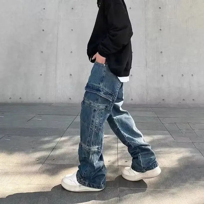 Japanese Brand Cargo Baggy Denim Pant Size US 28 / EU 44 - 3 Thumbnail