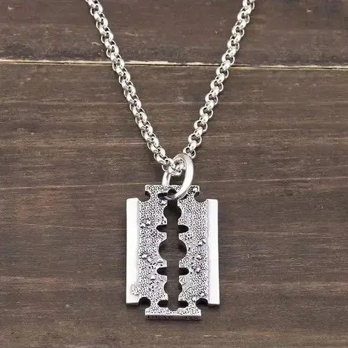 Jewelry Necklace Silver shaver hip hop Size ONE SIZE - 4 Thumbnail