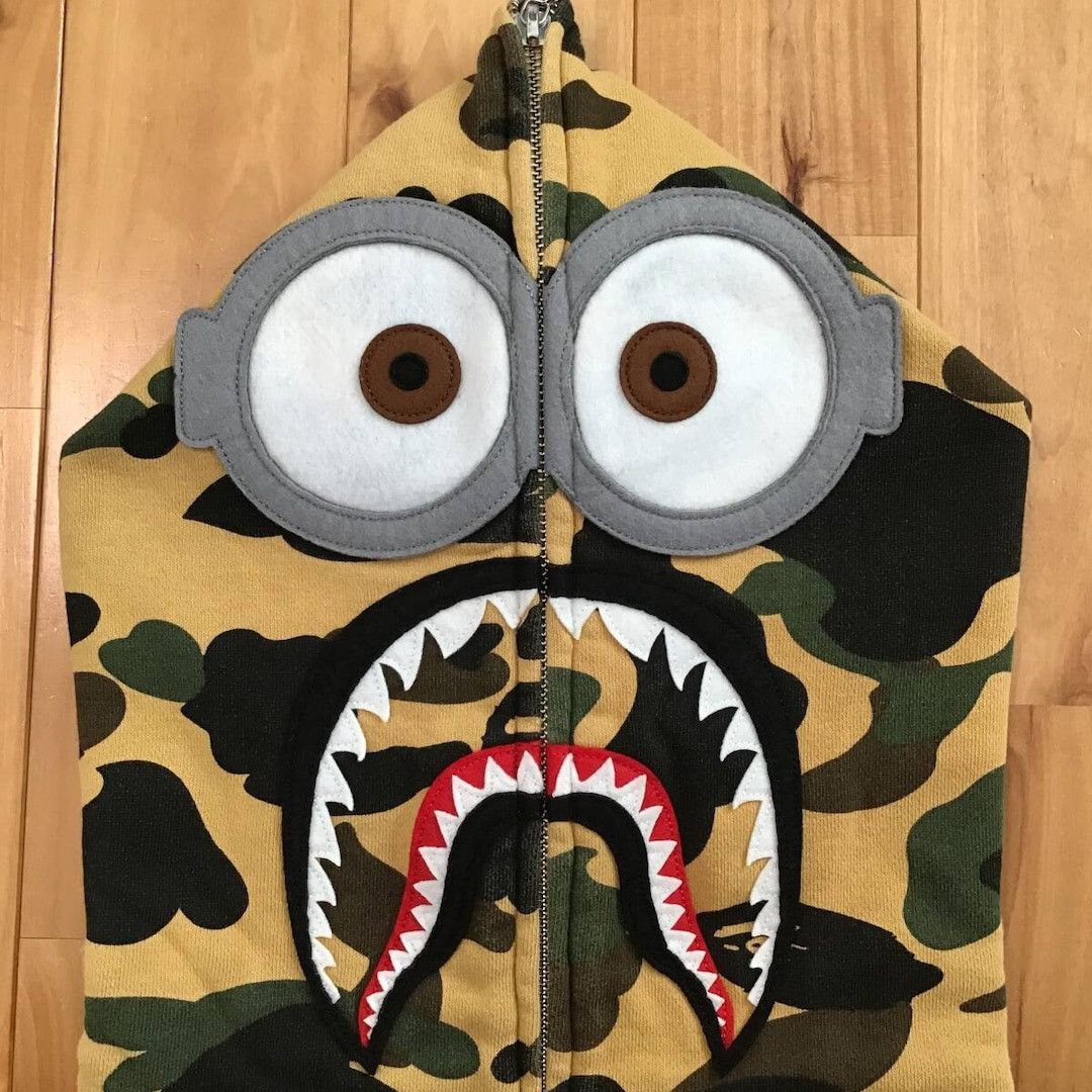 Bape Minions × BAPE camo Shark Full Zip Hoodie a bathing ape Size US L / EU 52-54 / 3 - 2 Thumbnail