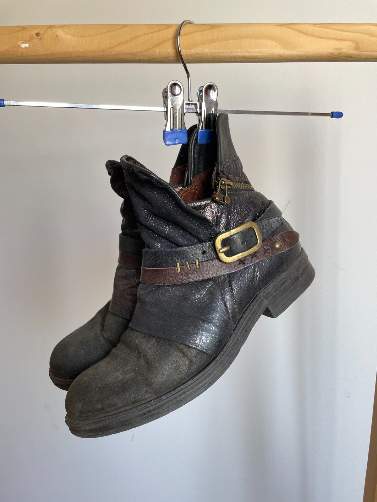 A.S.98 A.S. 98 Airsteps Womens Avant Garde Leather/Suede Boots Size US 8 / IT 38 - 2 Thumbnail