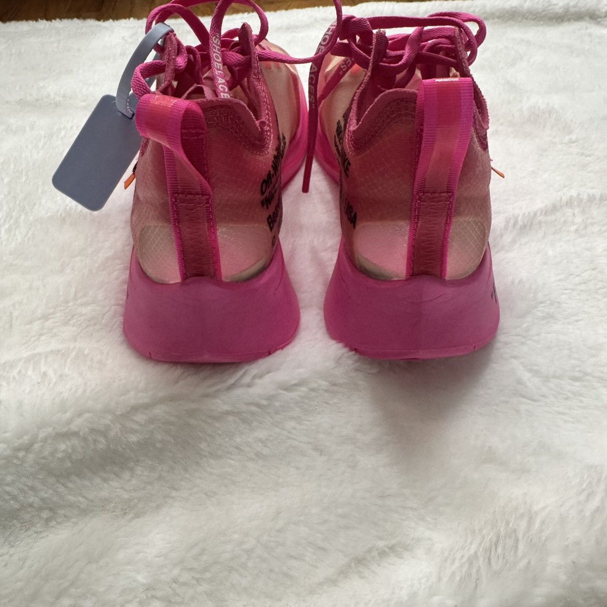 Off-White Nike Off-White Zoom Fly “The 10” Sneakers - Pink - Size 7 Size US 7 / EU 40 - 6 Thumbnail