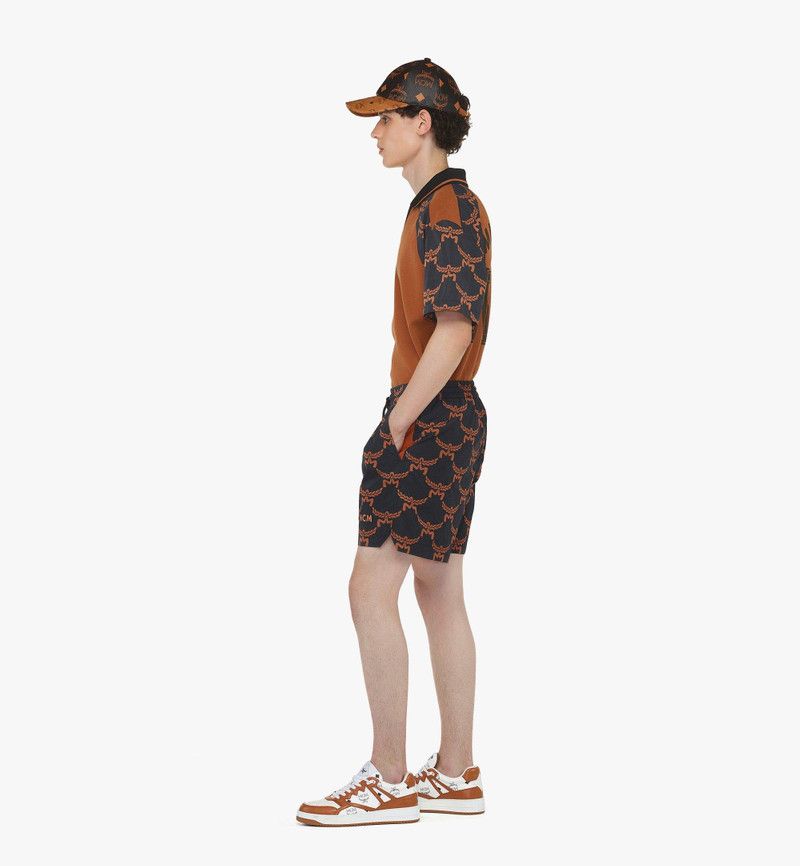 MCM o1mt1gz0126 Lauretos Print Shorts in Black/Orange Size US 34 / EU 50 - 4 Thumbnail
