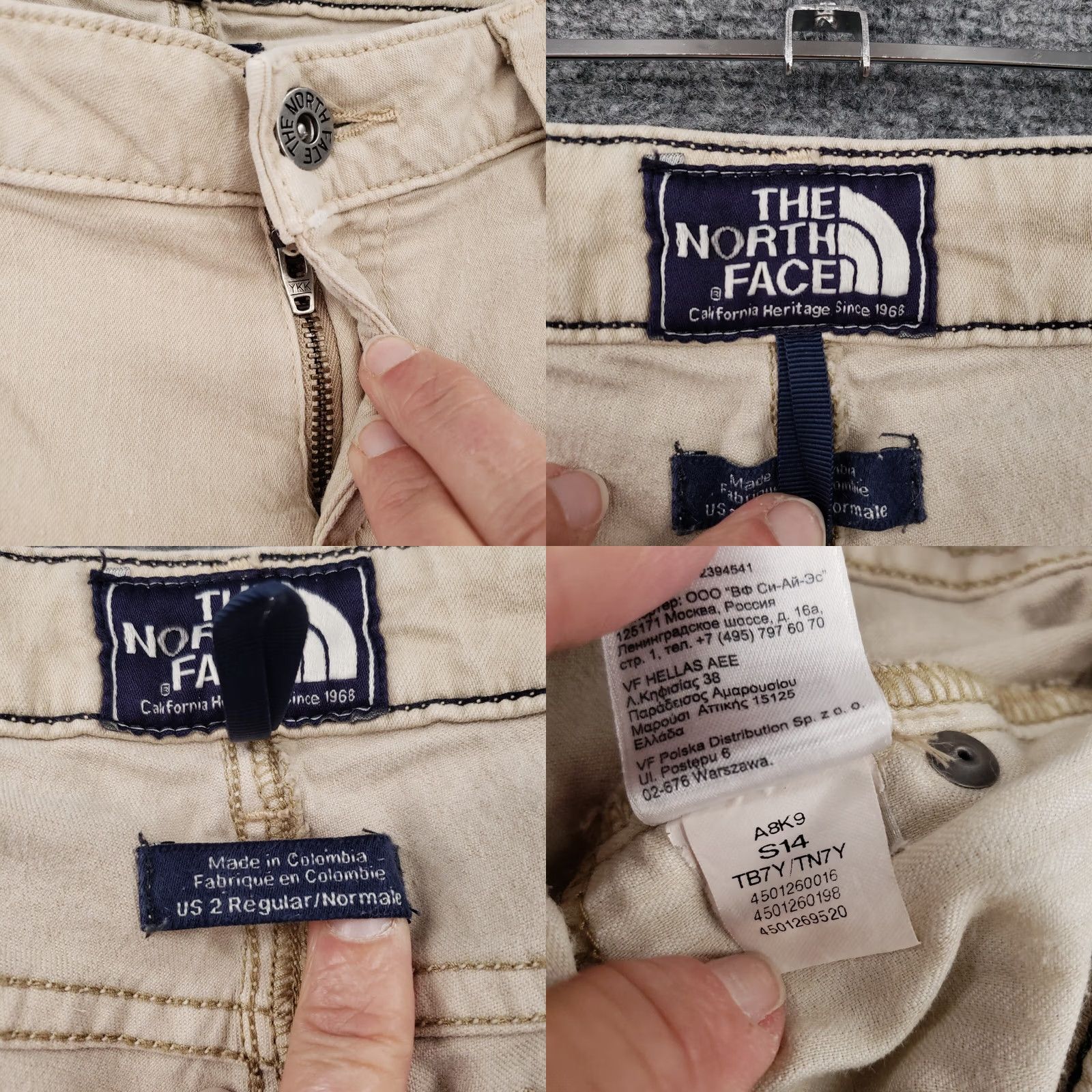 The North Face The North Face Jeans Womens 2 Beige Skinny Low Rise Stretch 5 Pocket Size 26" / US 2 / IT 38 - 9 Thumbnail