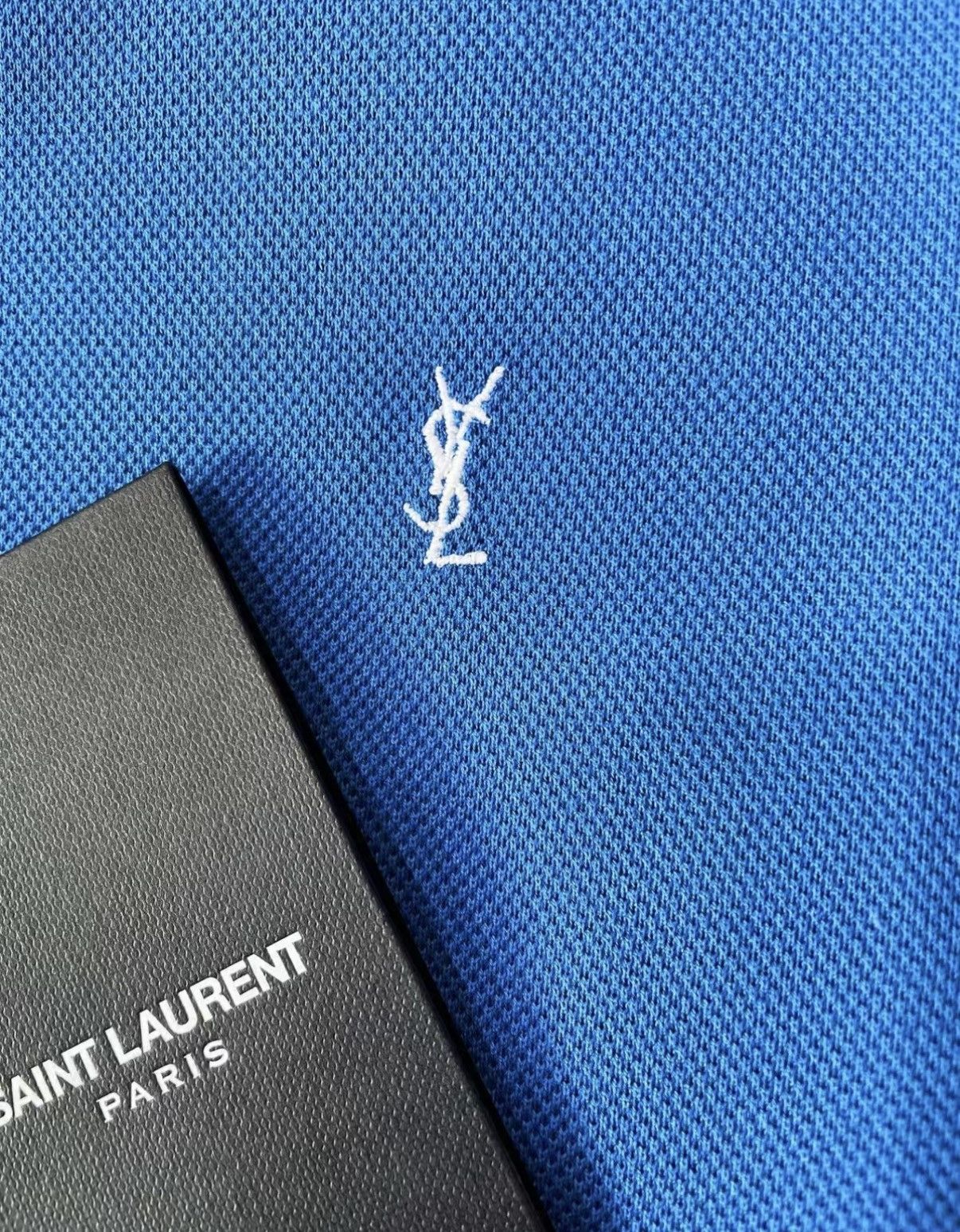 Saint Laurent Paris SAINT LAURENT 100% Cotton Short Sleeve Polo Shirt J30 Size US S / EU 44-46 / 1 - 4 Thumbnail