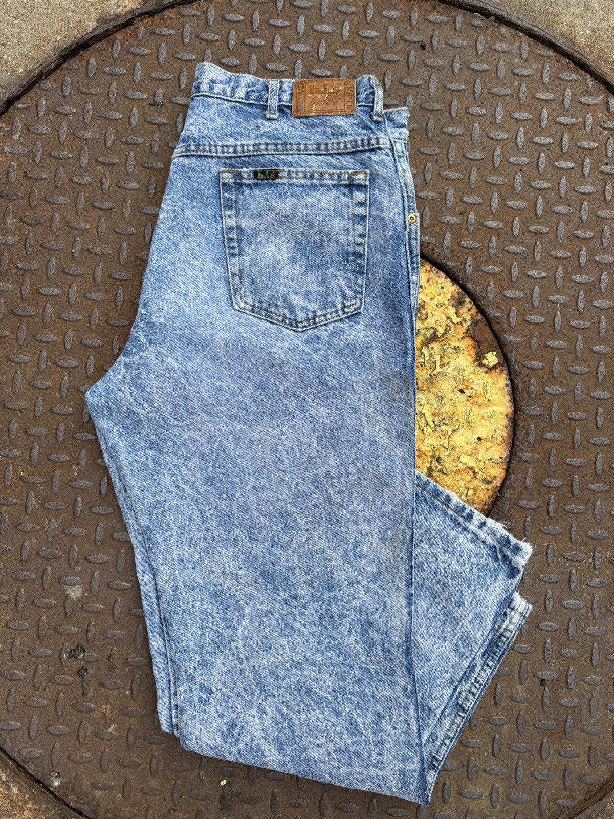 Band Tees × Vintage 80’s Vintage Acid Wash Denim Jeans Size US 36 / EU 52 - 1 Thumbnail