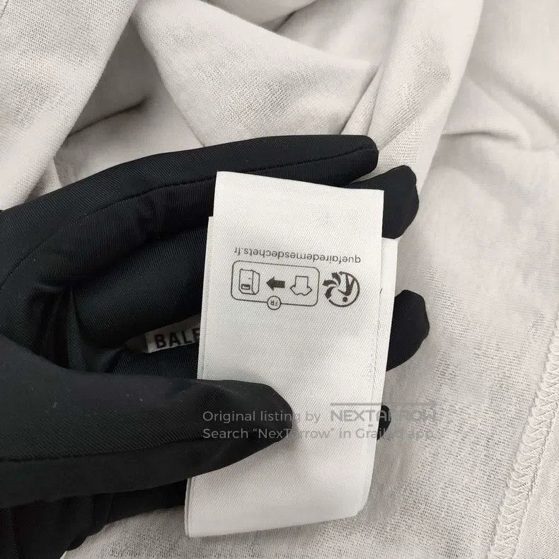 Balenciaga Balenciaga Cotton T-Shirt Size XS Grey Size US XS / EU 42 / 0 - 9 Thumbnail