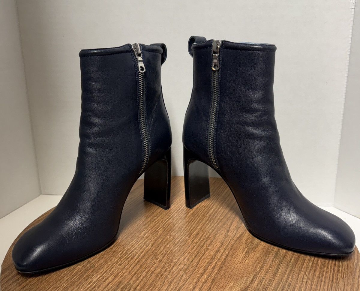 Rag & Bone Rag & Bone Salute Navy Ellis Leather Slim Profile Ankle Boot Size US 7.5 / IT 37.5 - 7 Thumbnail