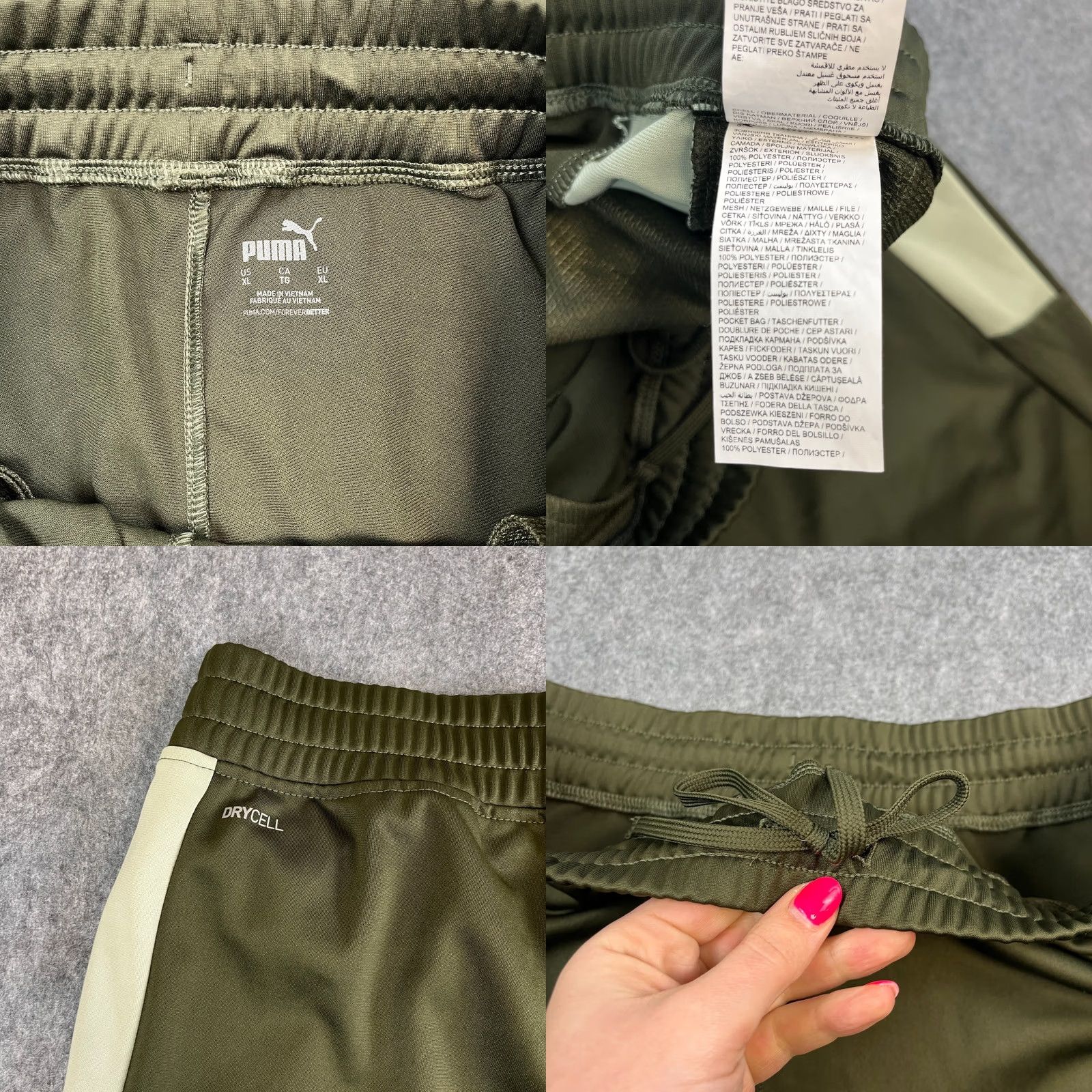 Puma PUMA Mens Tracksuit Bottoms Sweat Joggers Green XL Drycell Woven Trousers Pockets Regular Comfortable Casual Gym & Training Mens Size 46R - 8 Thumbnail