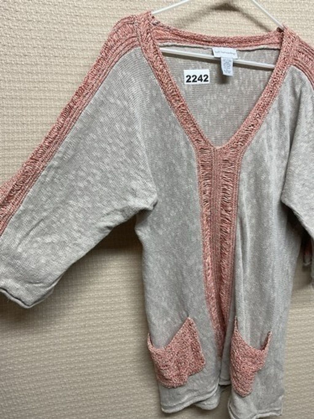 Soft Surroundings Soft Surroundings Cotton/Linen Crochet Sweater Women Size XL Size XL / US 12-14 / IT 48-50 - 4 Thumbnail