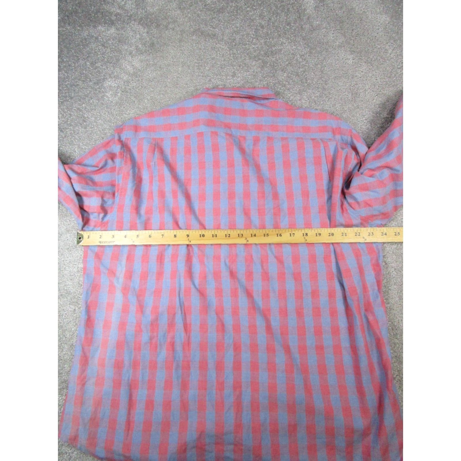 Bonobos Bonobos Shirt Mens XL Red Cotton Button-Up Plaid Long Sleeve Casual Slim Button-Down Collar-Down Mens Size US XL / EU 56 / 4 - 5 Thumbnail