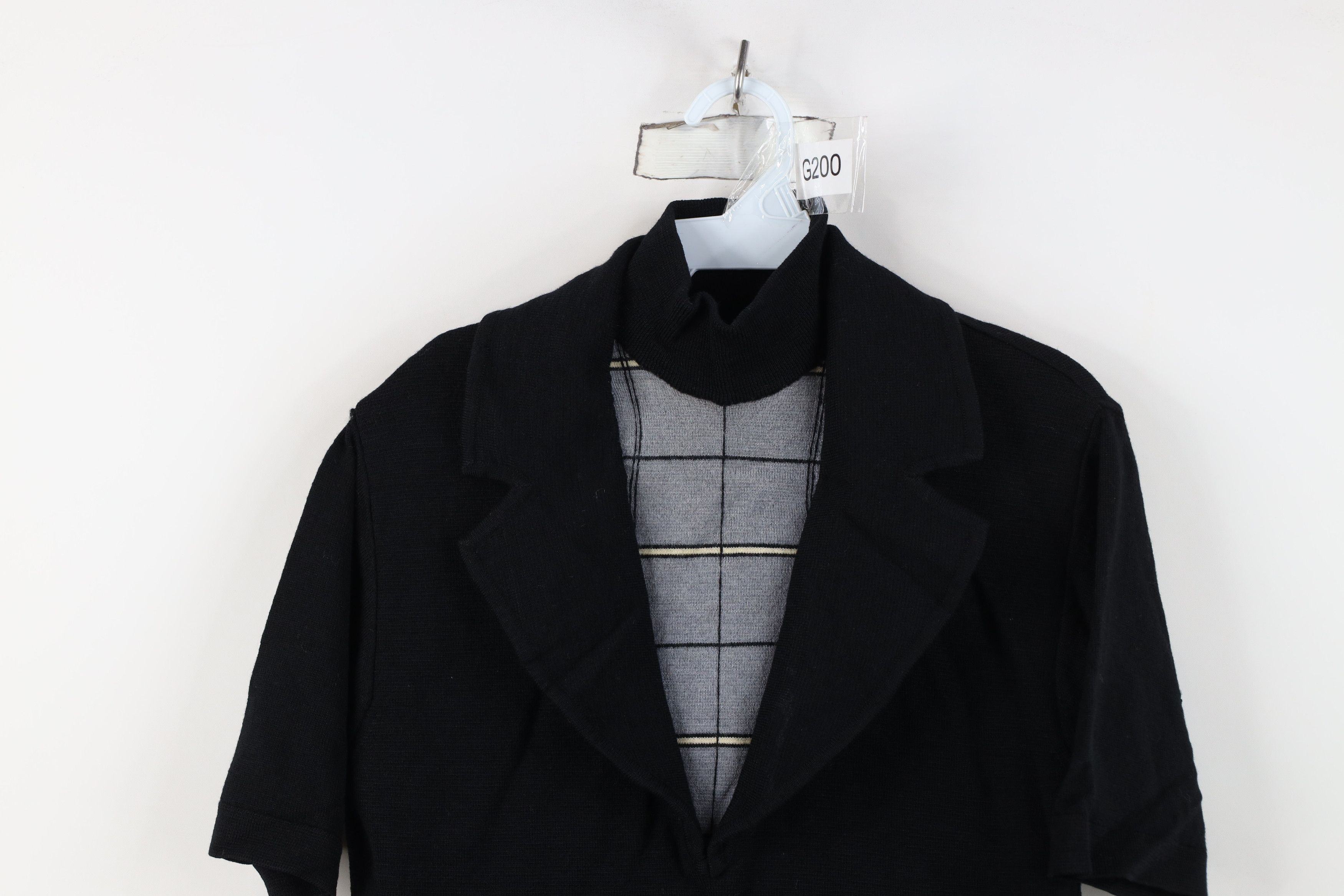Vintage Vintage 50s 60s Rockabilly Tuxedo Style Knit Sweater USA Size US S / EU 44-46 / 1 - 2 Thumbnail