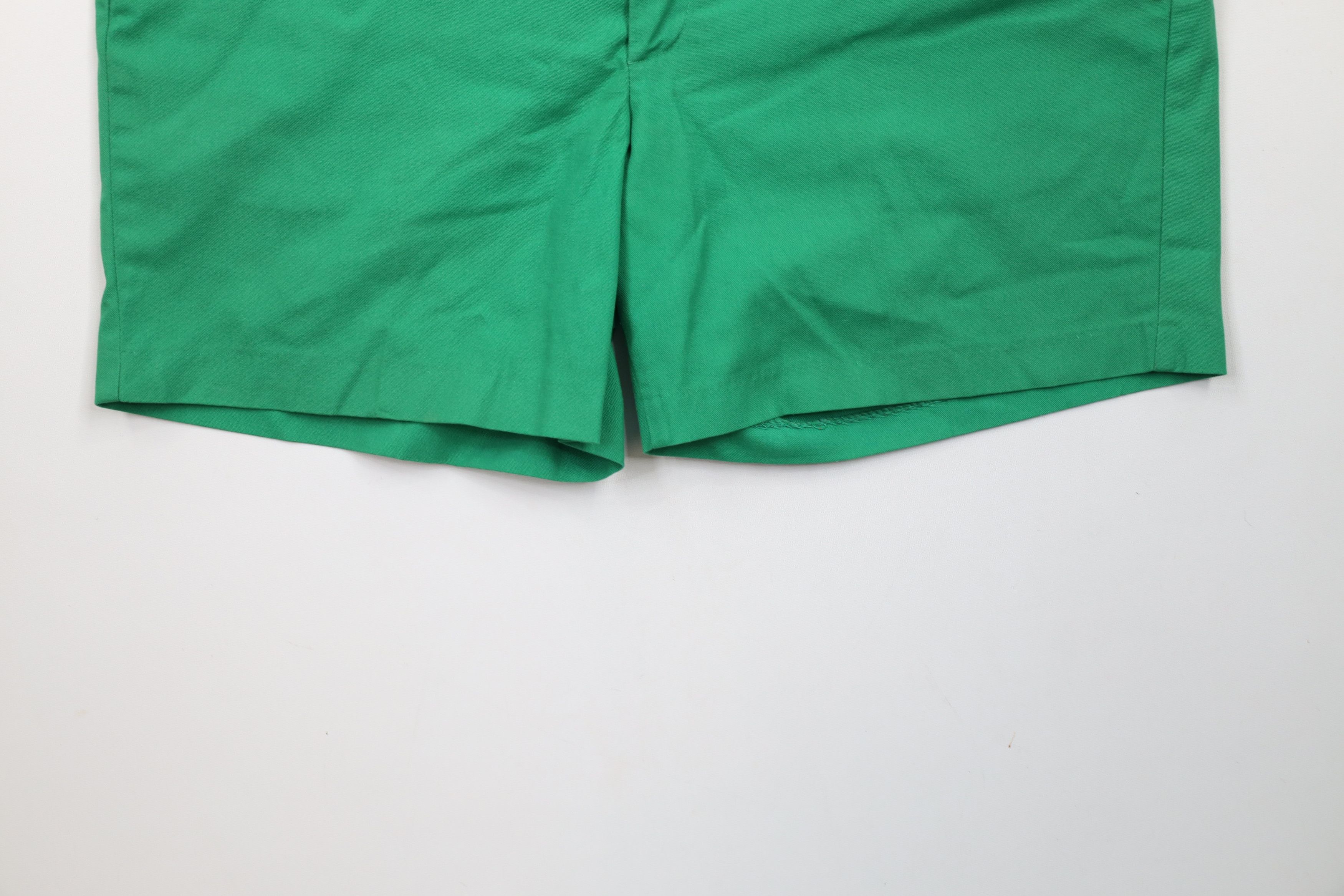 Vintage Vintage 80s 90s Streetwear Knee Chino Shorts Kelly Green Size US 36 / EU 52 - 4 Thumbnail
