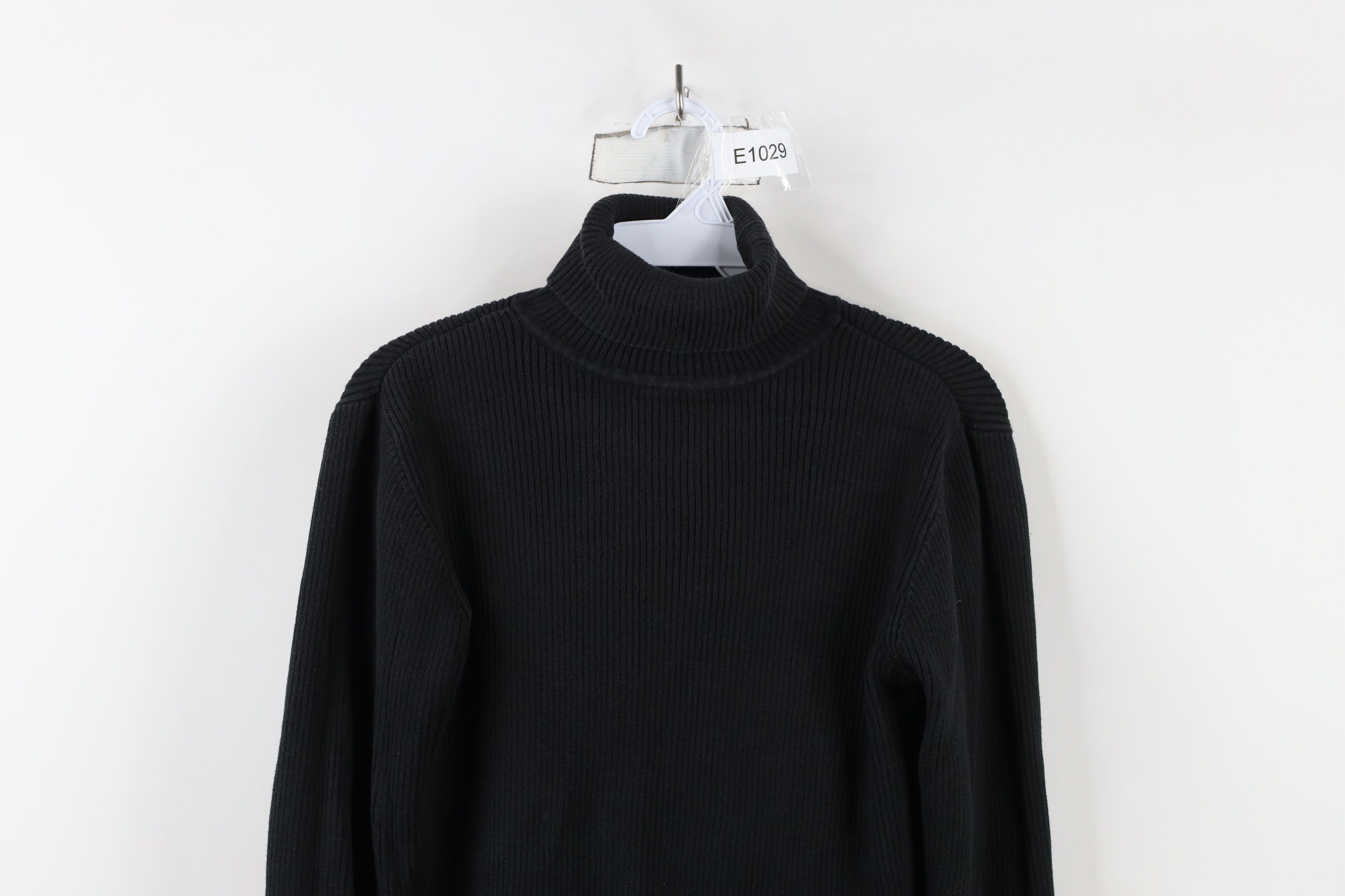 Gap × Vintage Vintage 90s Gap Blank Stretch Ribbed Knit Turtleneck Sweater Size M / US 6-8 / IT 42-44 - 2 Thumbnail