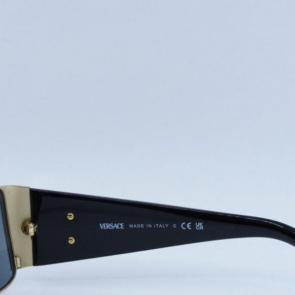Versace Versace VE2163 100287 Sunglasses Gold/Black Rectangle Frame Size ONE SIZE - 5 Thumbnail