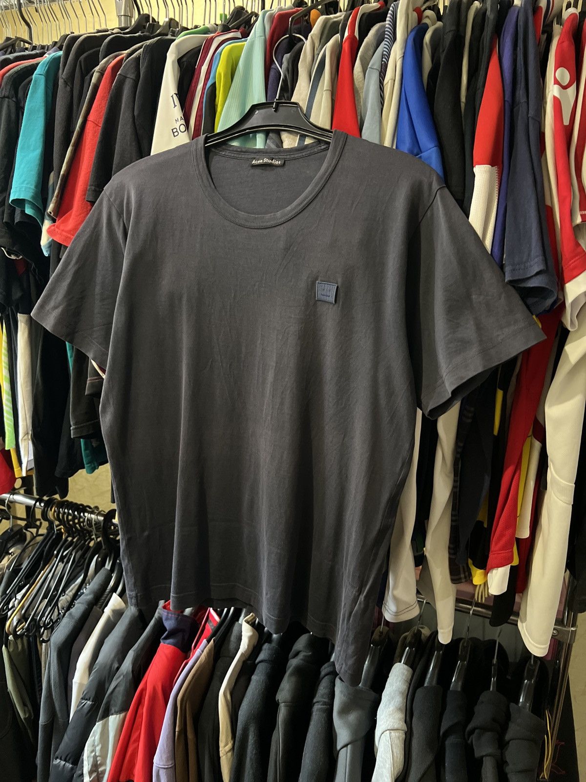 Acne Studios VINTAGE ACNE STUDIOS NASH FACE BLANK LOGO BLUE T SHIRT Size US M / EU 48-50 / 2 - 2 Thumbnail