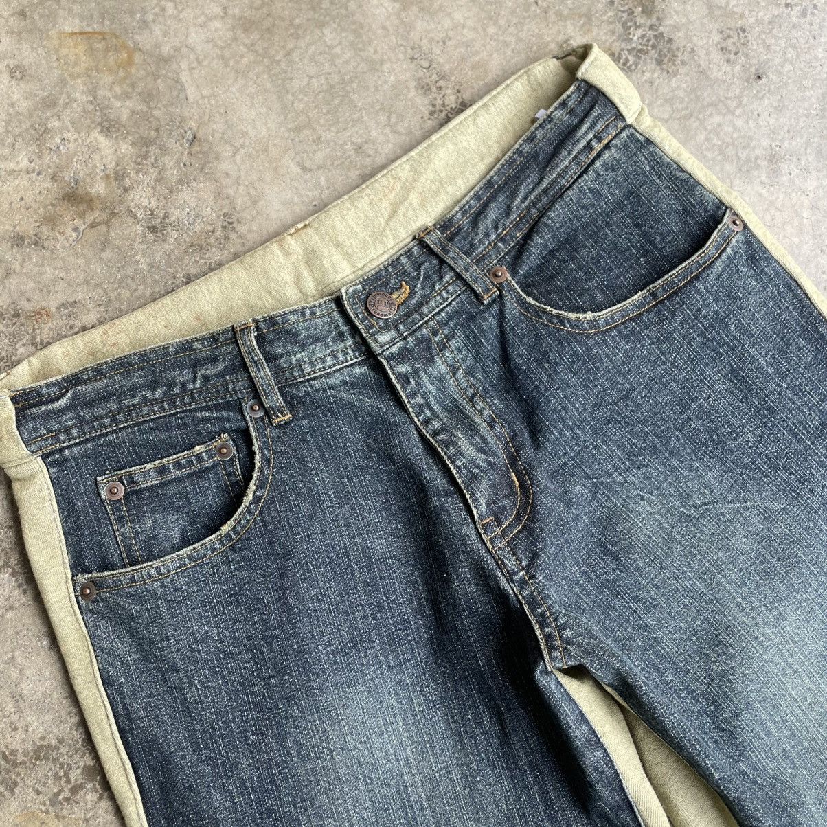 Renoma 🔥Vintage Renoma Hybrid Two Tone Flare Denim Pants Size US 32 / EU 48 - 8 Thumbnail