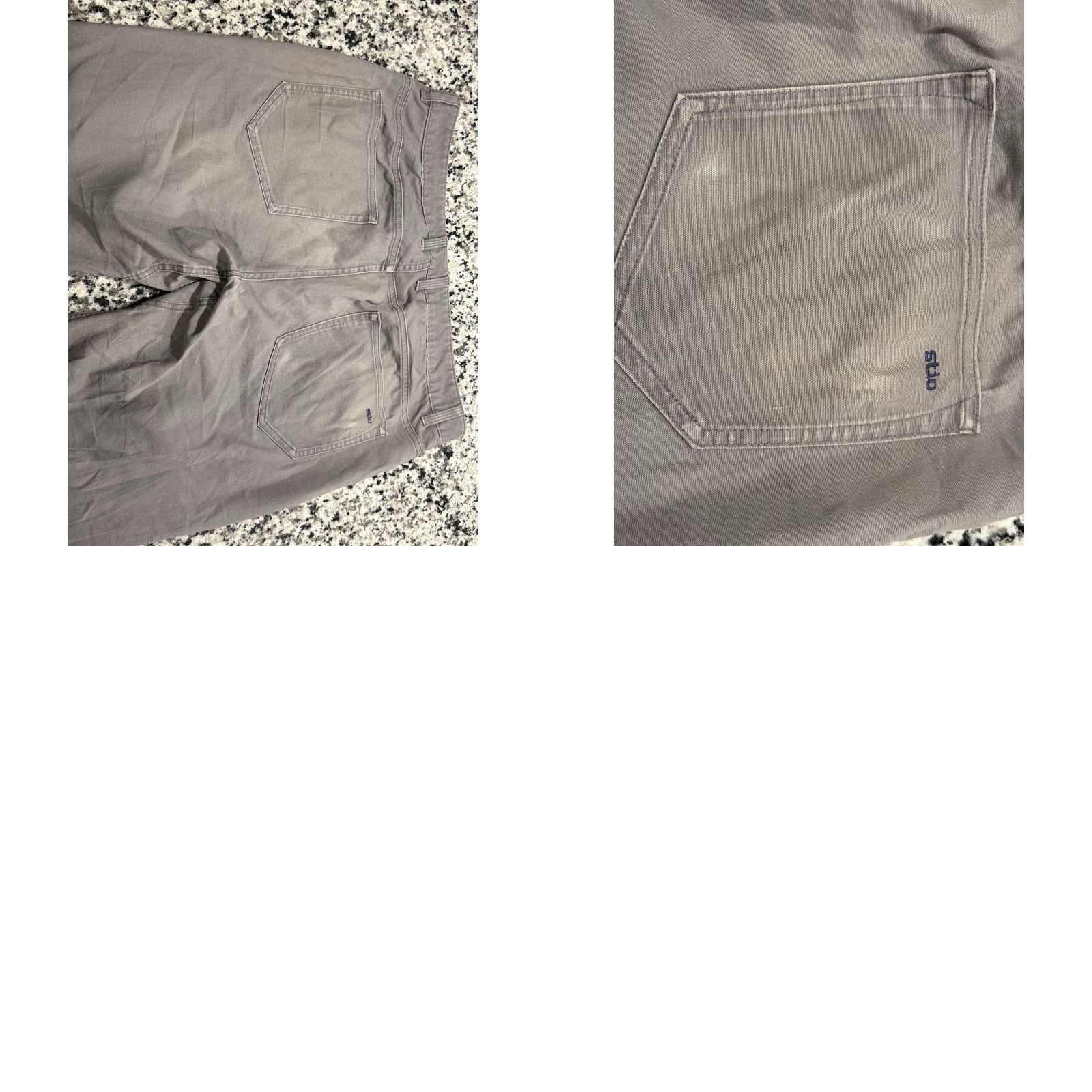 Vintage STIO Pants 36x32 Gray Cotton Spandex Stretch 5 Pocket Chino Straight Leg Mens Size US 36 / EU 52 - 8 Thumbnail