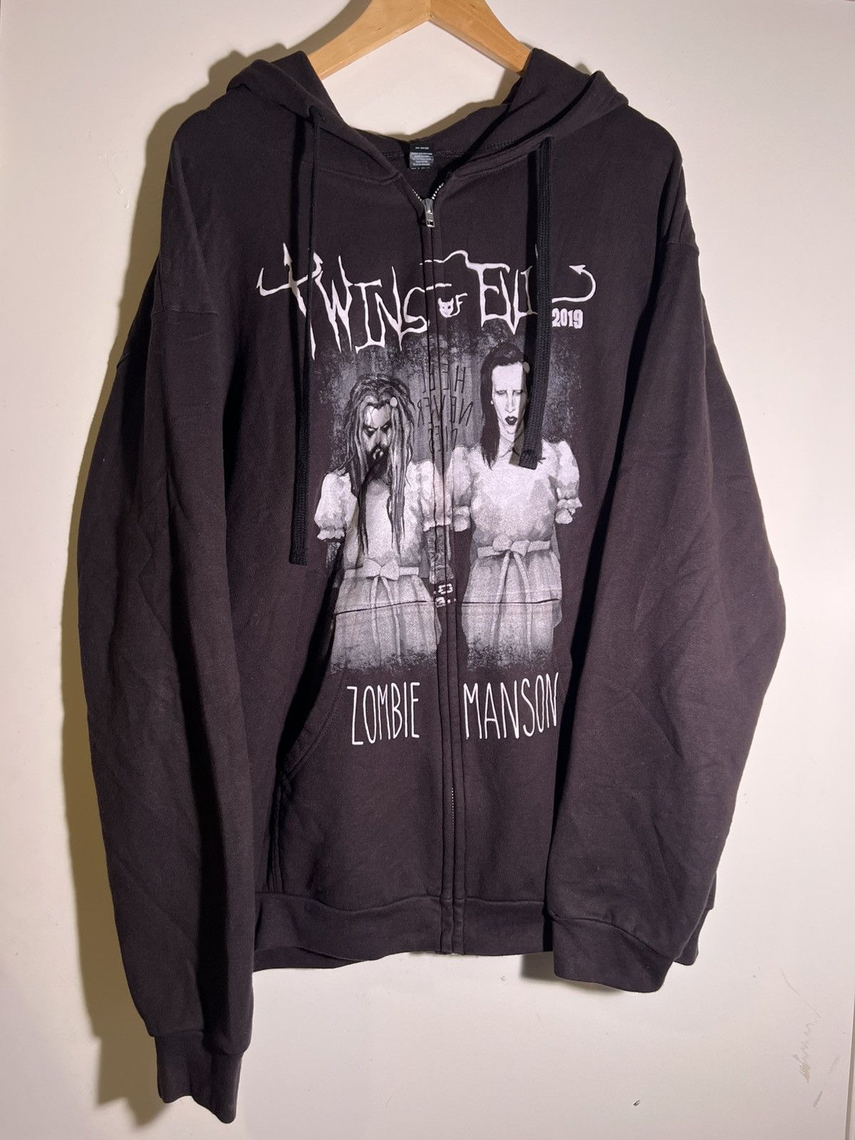 2019 Twins of Evil Marilyn Manson Rob Zombie Rock Emo Hoodie