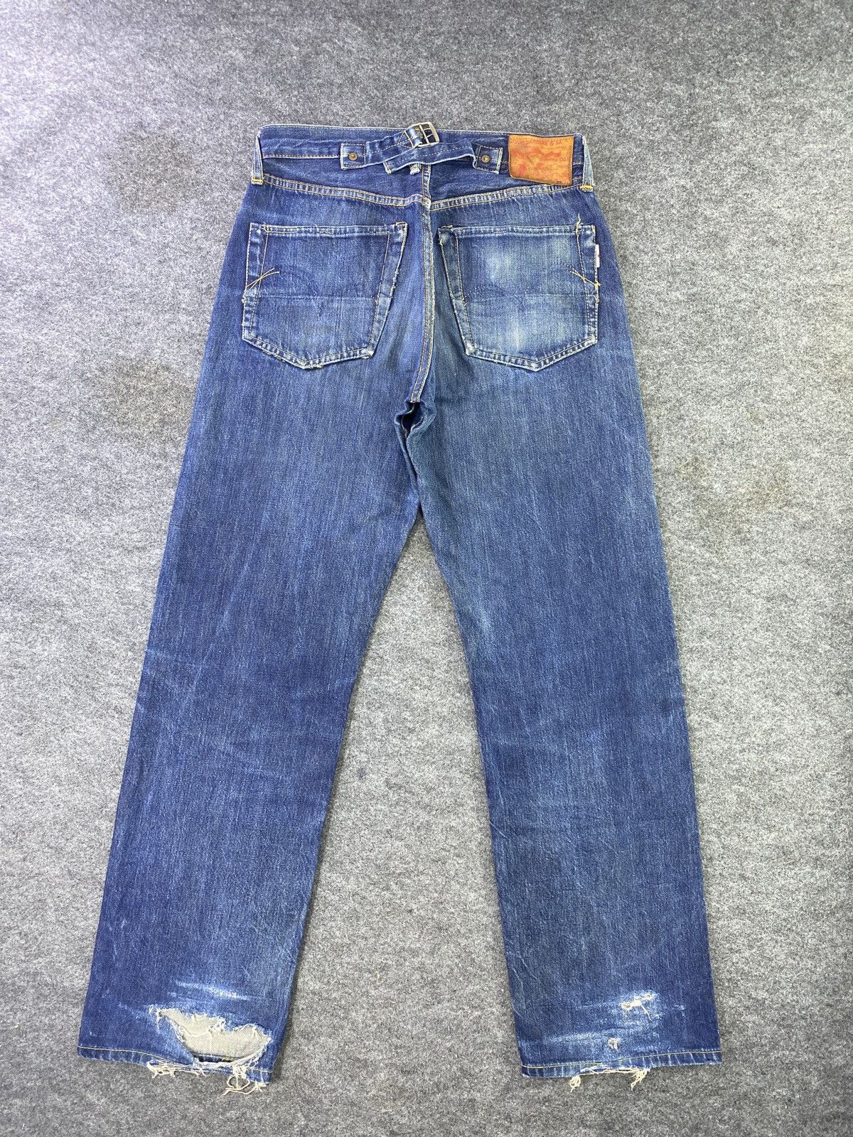 Japanese Brand Studio D Artisan Buckle Back Selvedge Jeans - J880 Size US 29 - 3 Thumbnail