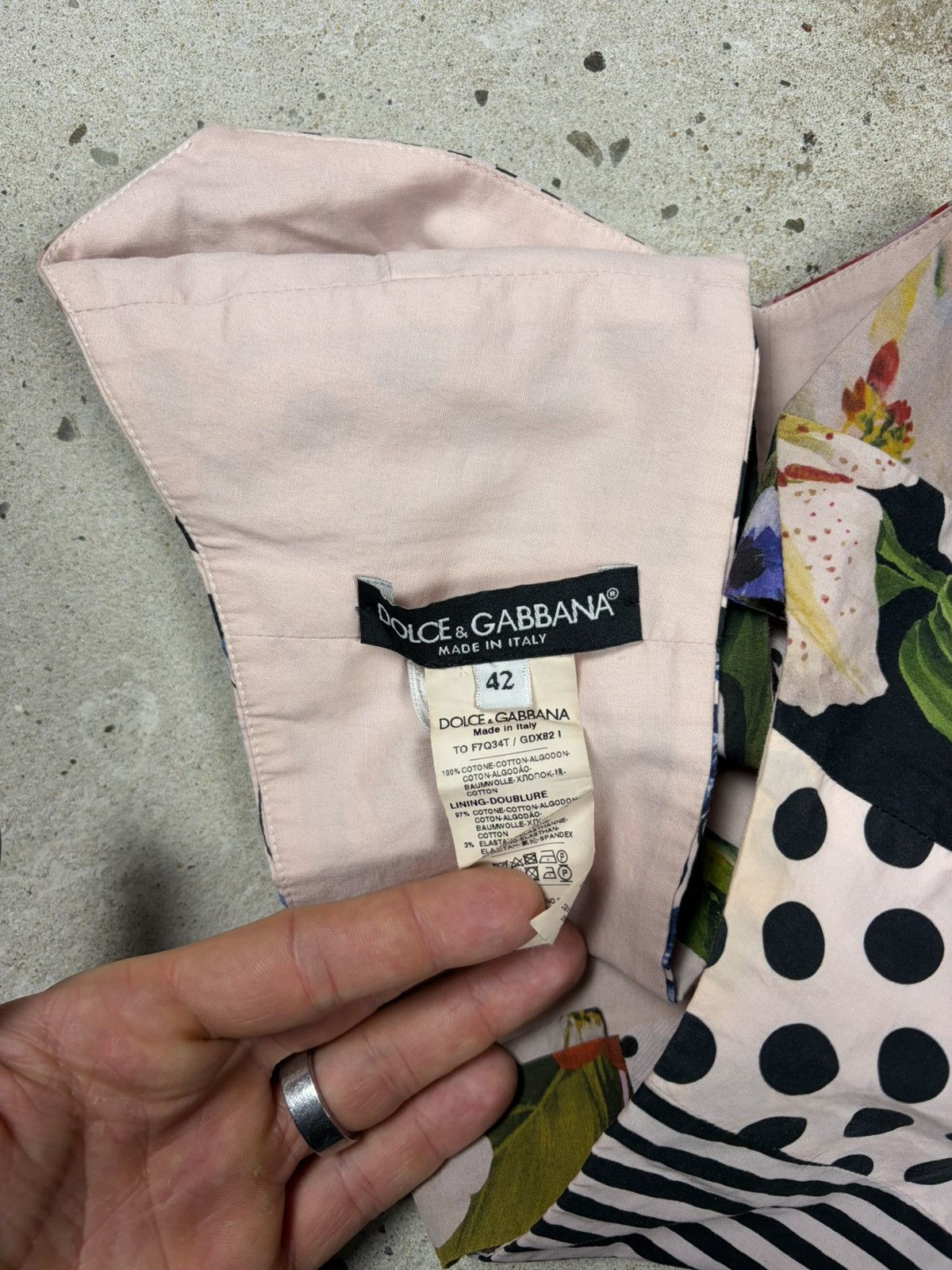 Dolce & Gabbana Dolce & Gabbana Floral Print Patchwork Top Bustier Size M / US 6-8 / IT 42-44 - 12 Thumbnail