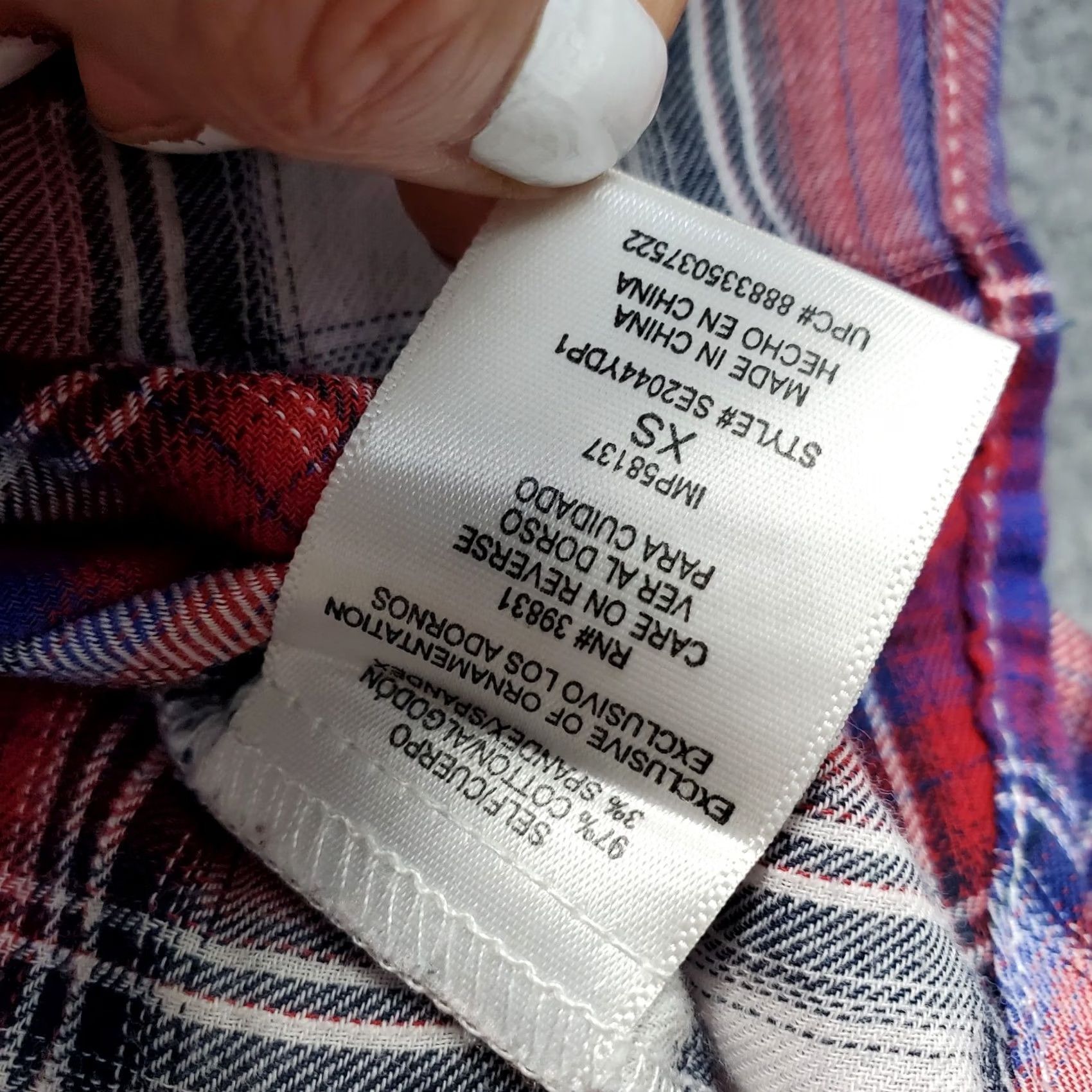 Sam Edelman Sam Edelman Western Shirt Womens XS Multi Plaid Roll Tab Sleeve Collar Button-Up Size XS / US 0-2 / IT 36-38 - 6 Thumbnail