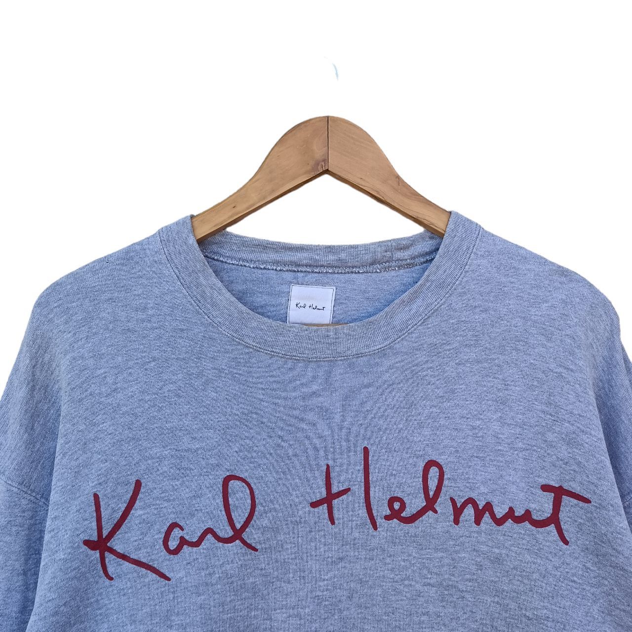 Designer × Karl Helmut × Vintage Vintage Karl Helmut Spellout Sweatshirt Size US XL / EU 56 / 4 - 2 Thumbnail