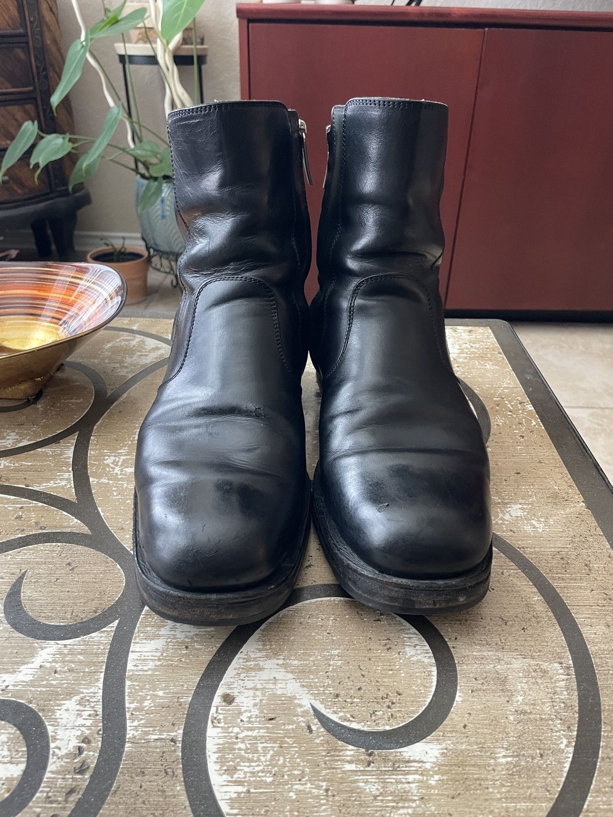 Salvatore Ferragamo Biker Zippered Ankle boots Size US 10.5 / EU 43-44 - 1 Thumbnail