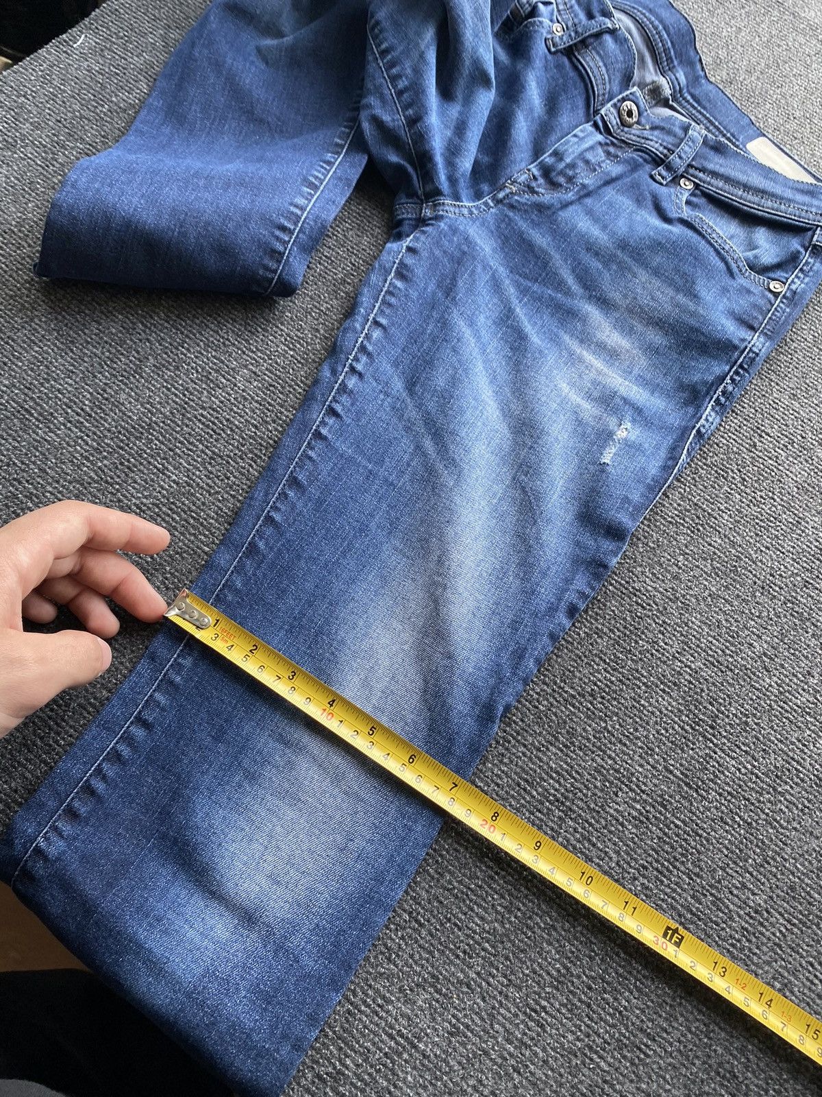 Diesel 🔥Opium Punk Diesel francy blue jeans women 28 alt goth emo Size 28" / US 6 / IT 42 - 11 Thumbnail