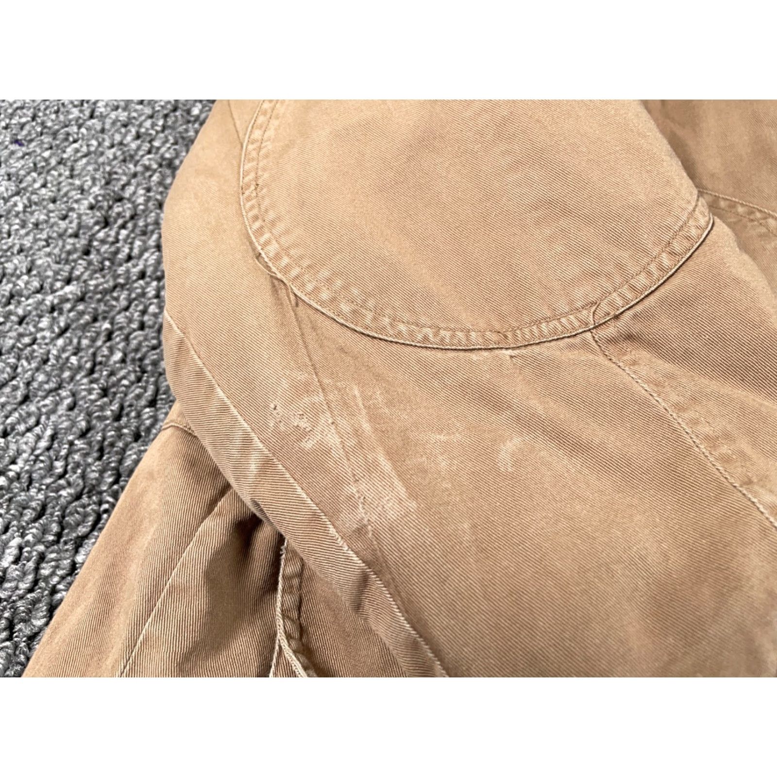 Blair VINTAGE John Blair Parka Jacket Men's M Beige Quilted Lined Insulated Zip Cotton Corduroy Collar 90s Retro Hipster Casual Size US M / EU 48-50 / 2 - 6 Thumbnail