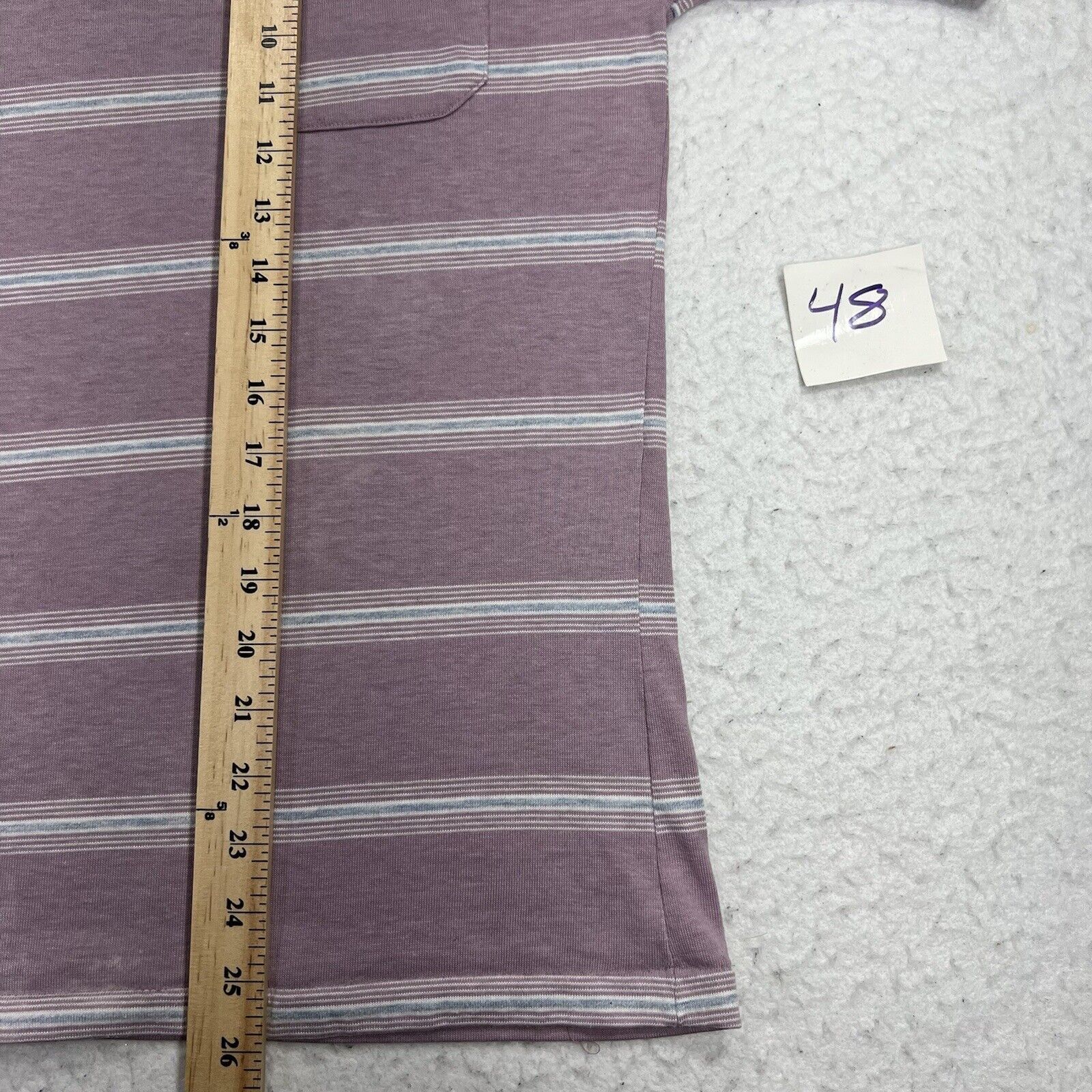 Knightsbridge Vintage Knightsbridge Medium Purple Striped Polo USA Size US M / EU 48-50 / 2 - 12 Thumbnail
