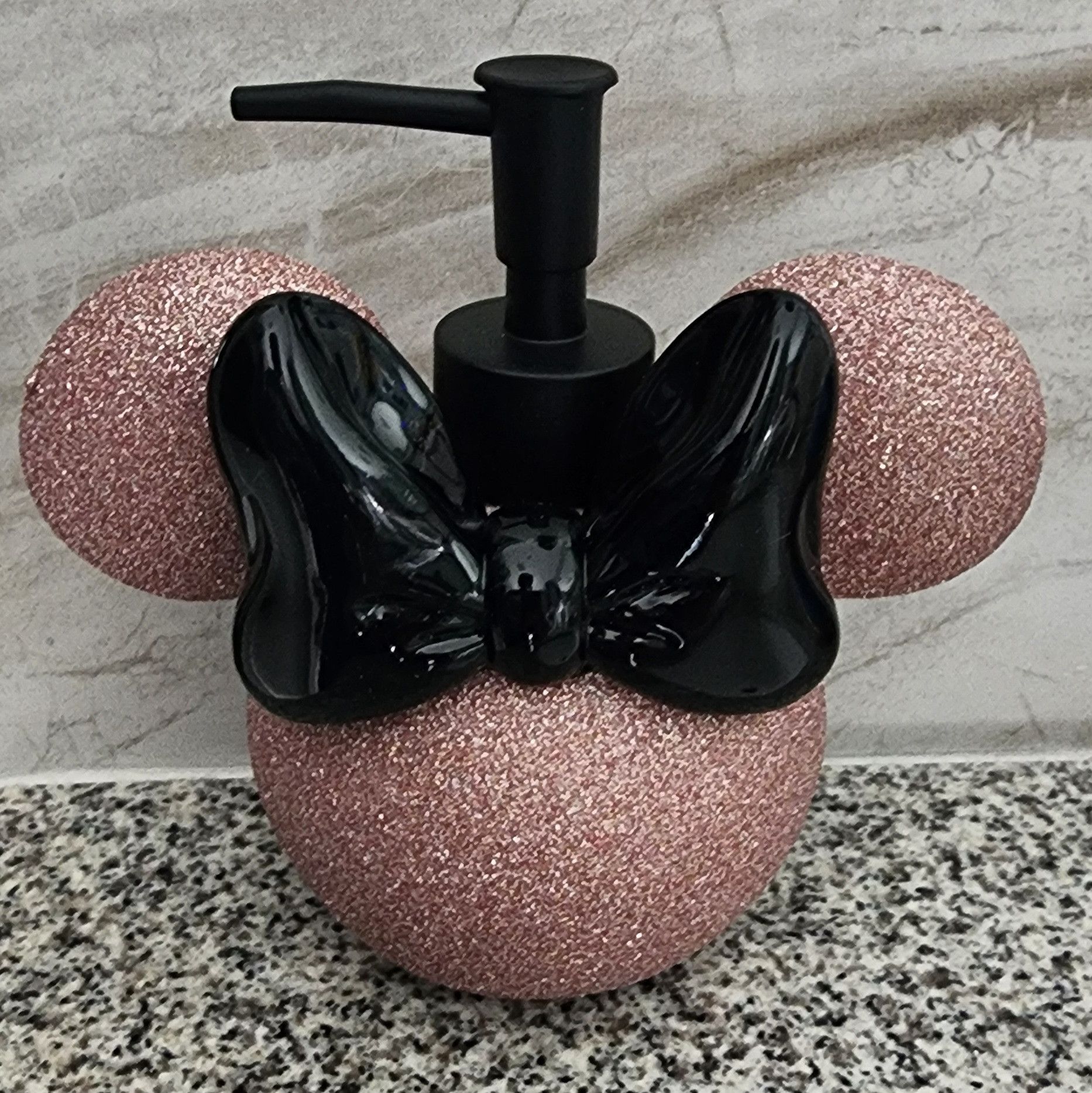 Disney NWT Disney Minnie Mouse Pink Glitter Pump Dispenser 6 Inch Size ONE SIZE - 1 Thumbnail