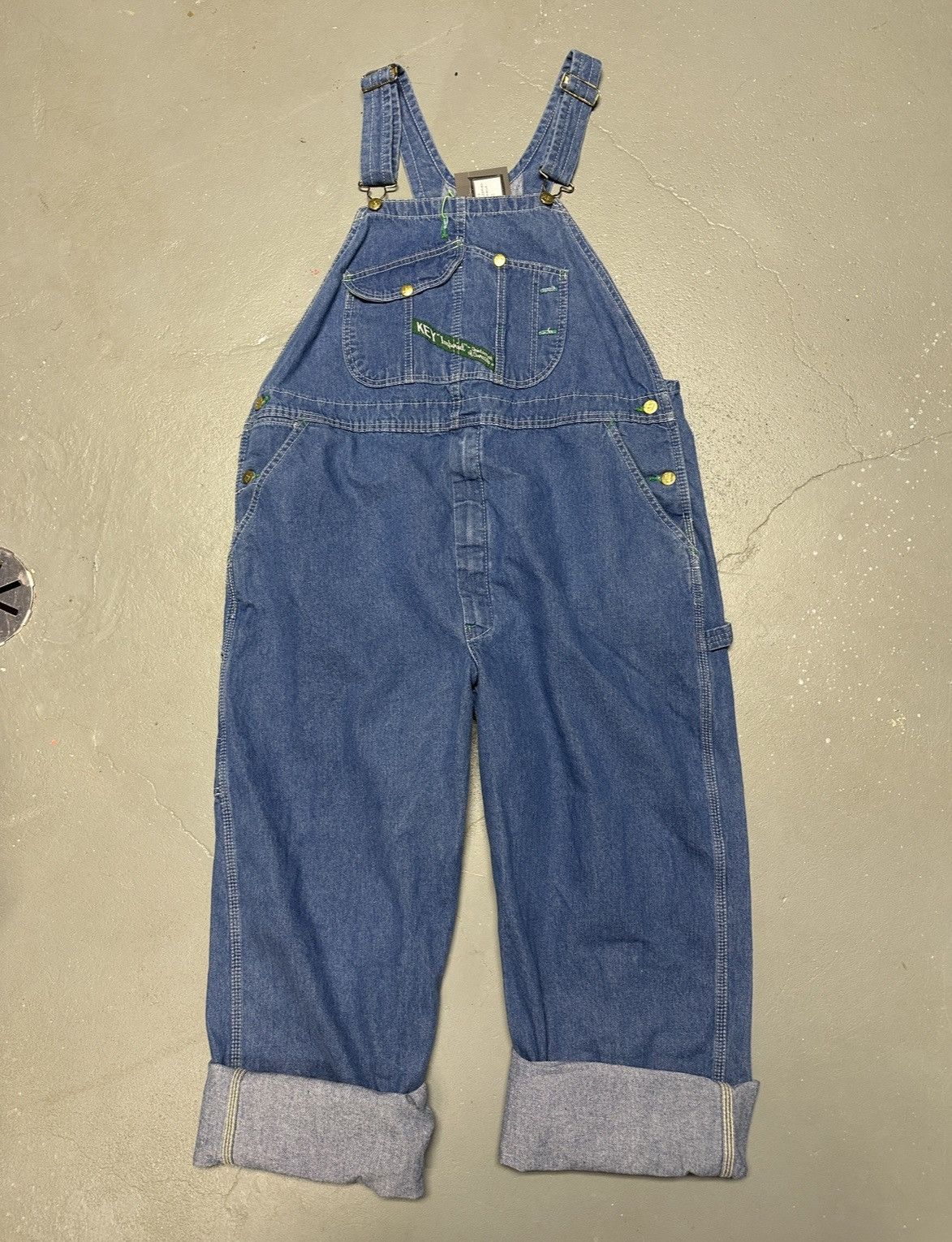 image of Vintage Key Imperial Overalls in Blue, Men's (Size 41)