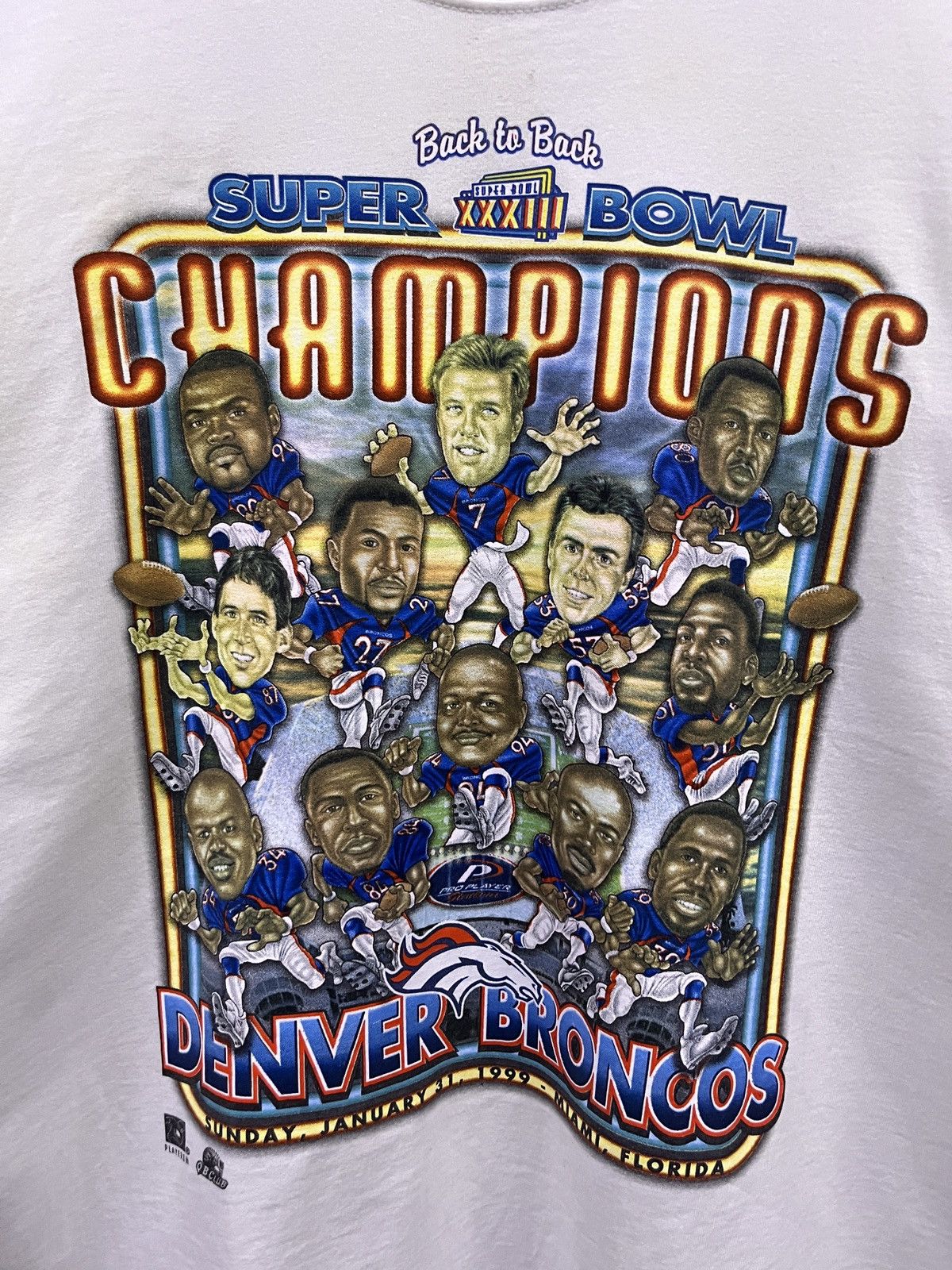 MLB VINTAGE 1999 PRO PLAYER DENVER BRONCOS TSHIRT Size US L / EU 52-54 / 3 - 4 Thumbnail