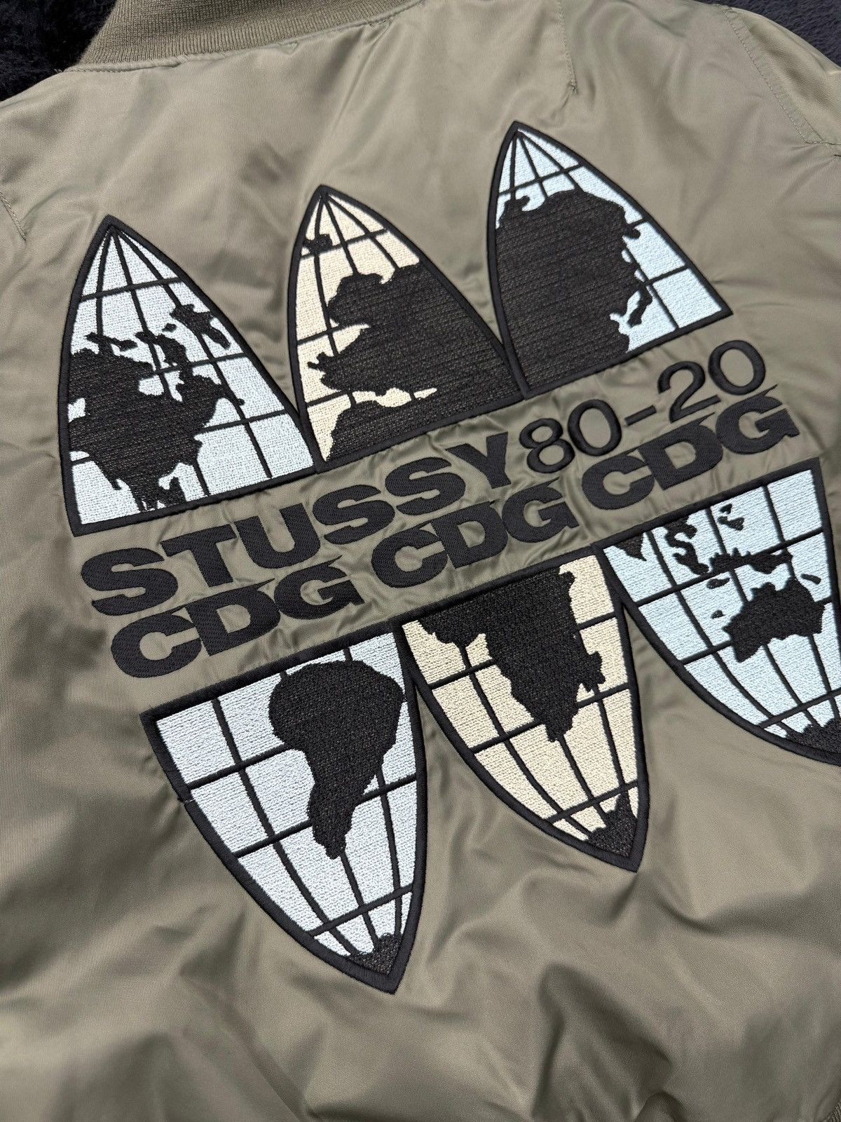 Comme des Garcons × Stussy Stussy x Comme des Garçons Bomber Jacket Rare Collab Size US S / EU 44-46 / 1 - 5 Thumbnail