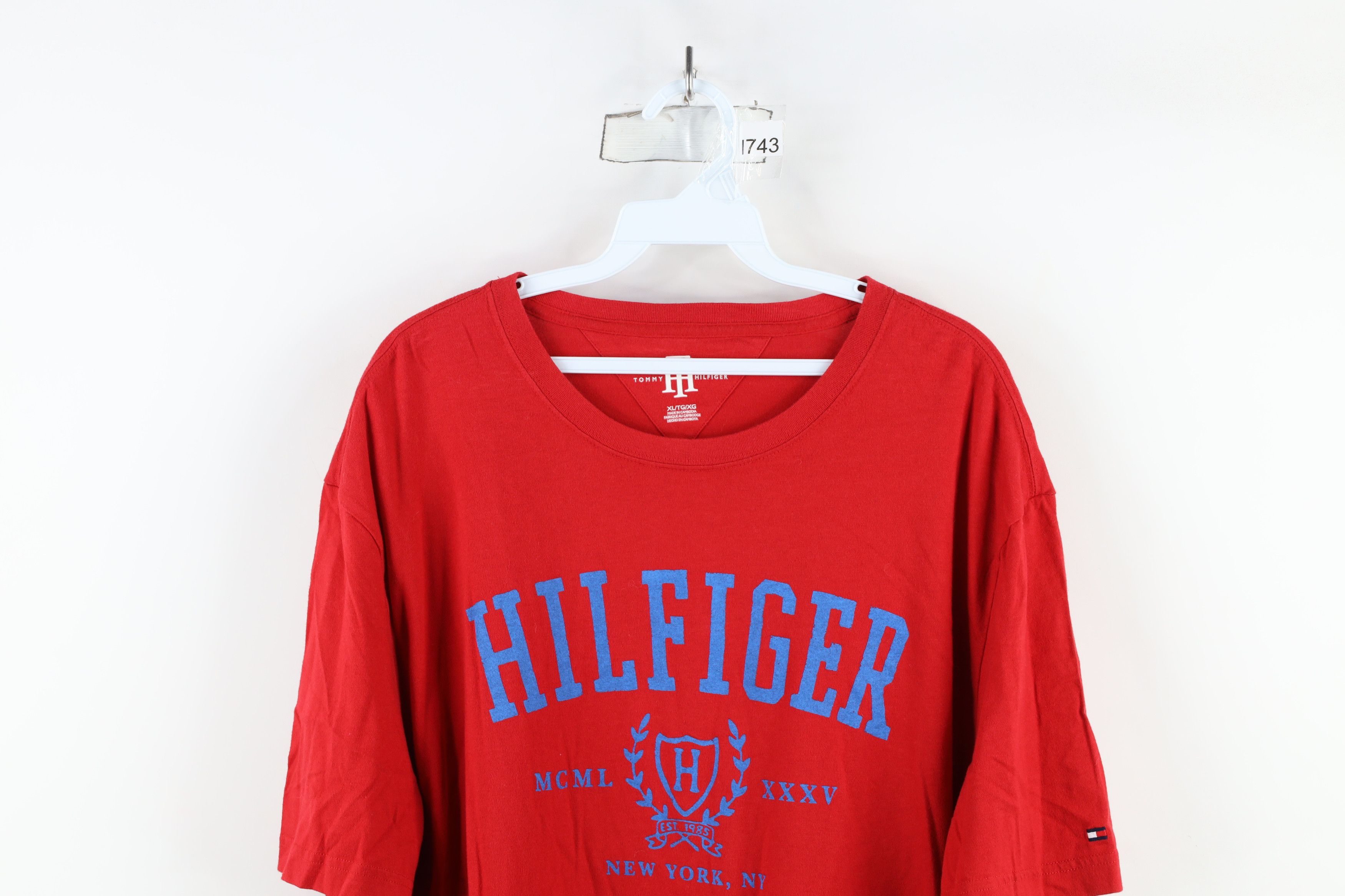 Tommy Hilfiger × Vintage Vintage 90s Y2K Tommy Hilfiger Crest Short Sleeve T-Shirt Size US XL / EU 56 / 4 - 2 Thumbnail