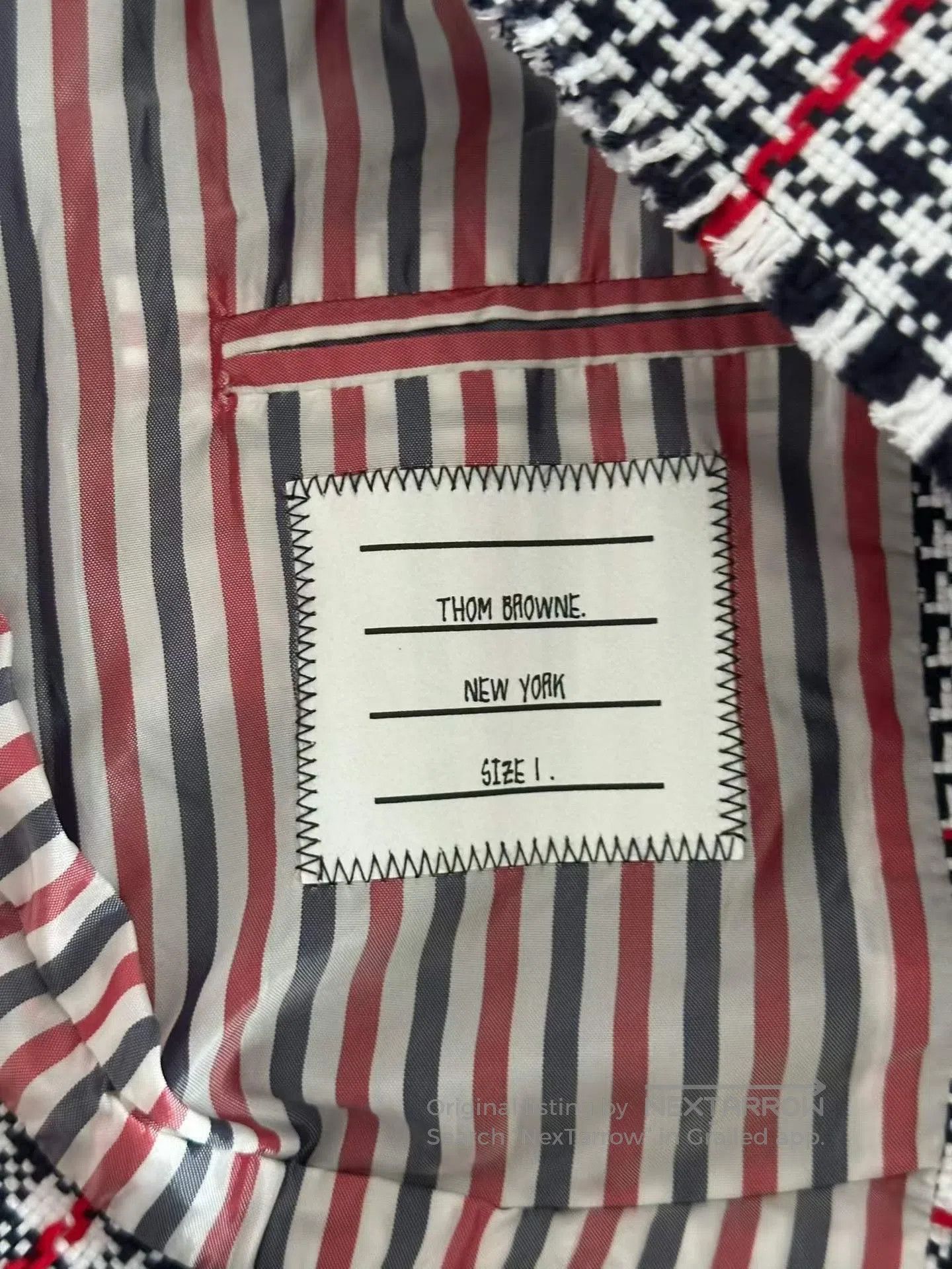 Thom Browne Thom Browne Houndstooth Fringe Jacket| Size US S / EU 44-46 / 1 - 4 Thumbnail