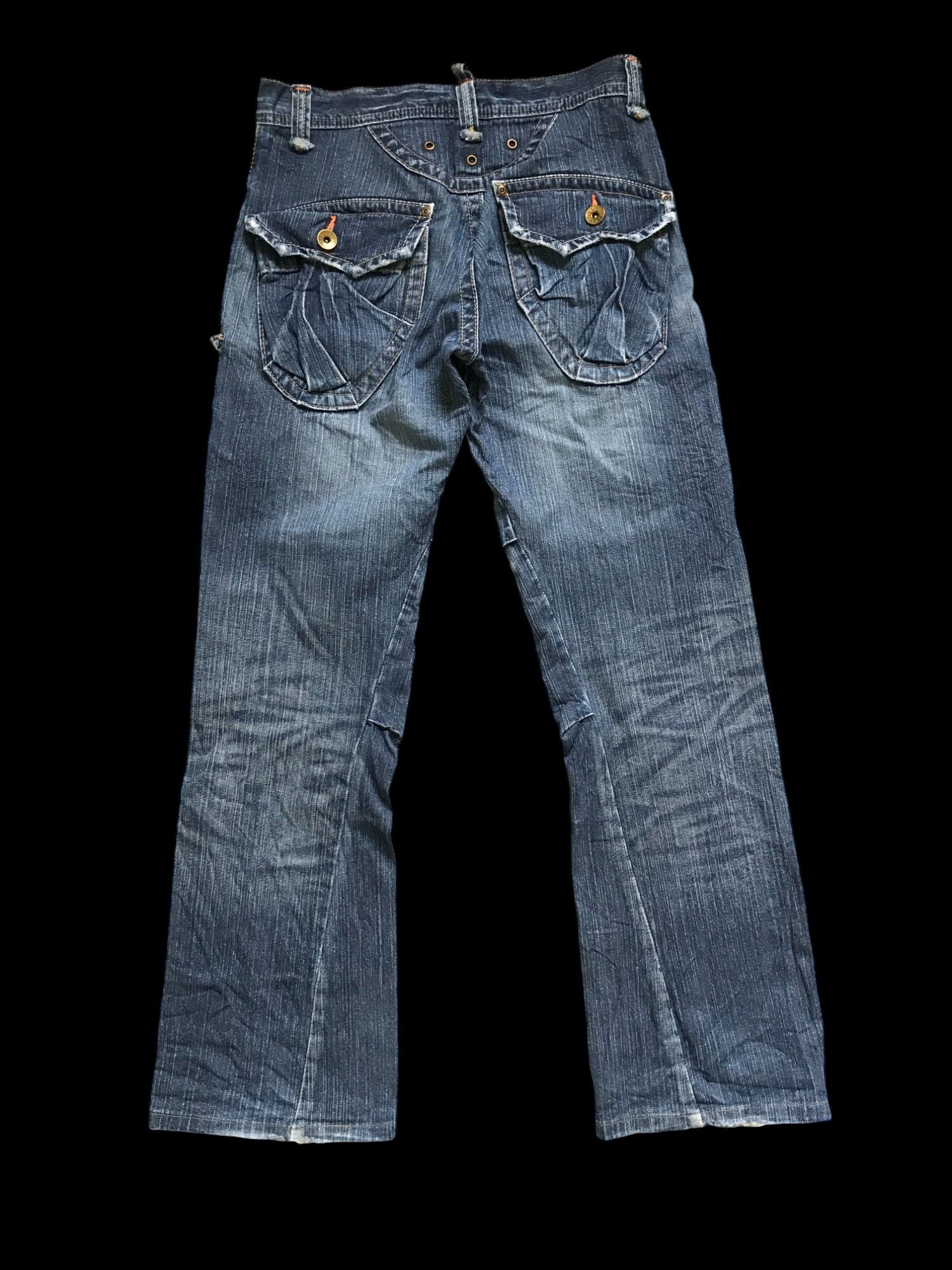 Edwin CP100 EDWIN Twin Front Pocket Flare Cargo Jeans Size US 30 / EU 46 - 2 Thumbnail