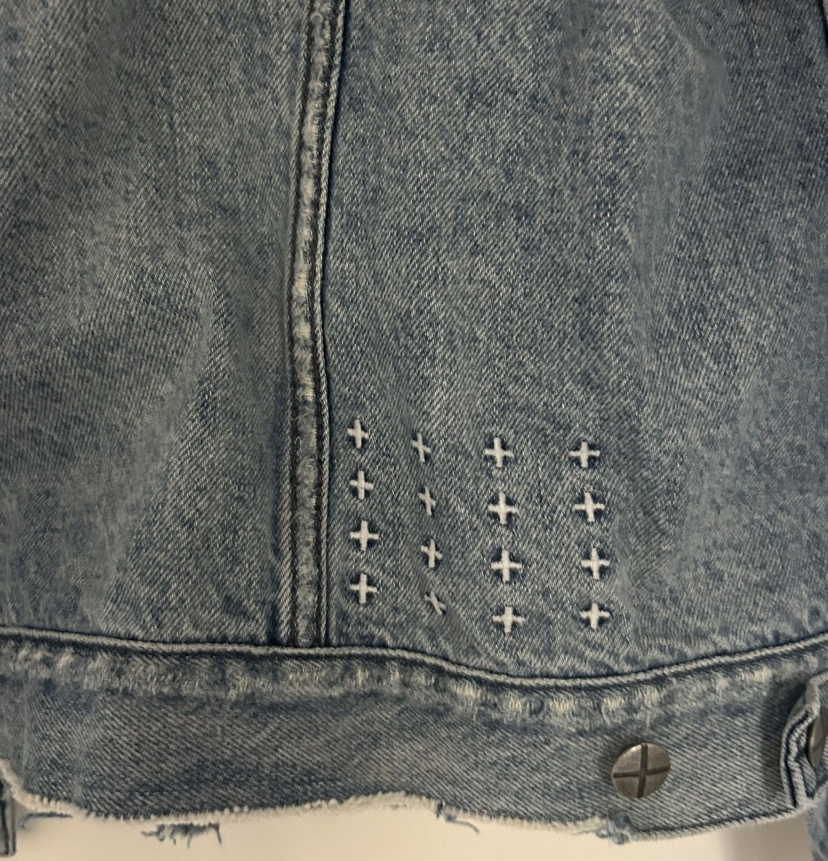 Ksubi Ksubi Distressed Jean Jacket Size US XXL / EU 58 / 5 - 8 Thumbnail