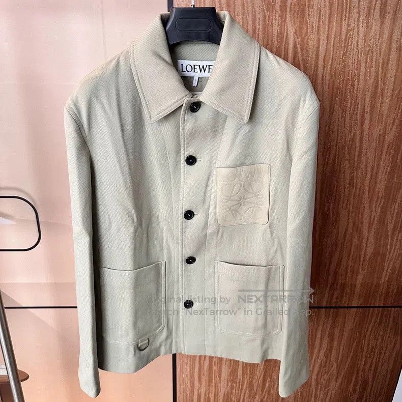 Loewe Paneled Pocket Wool Jacket.