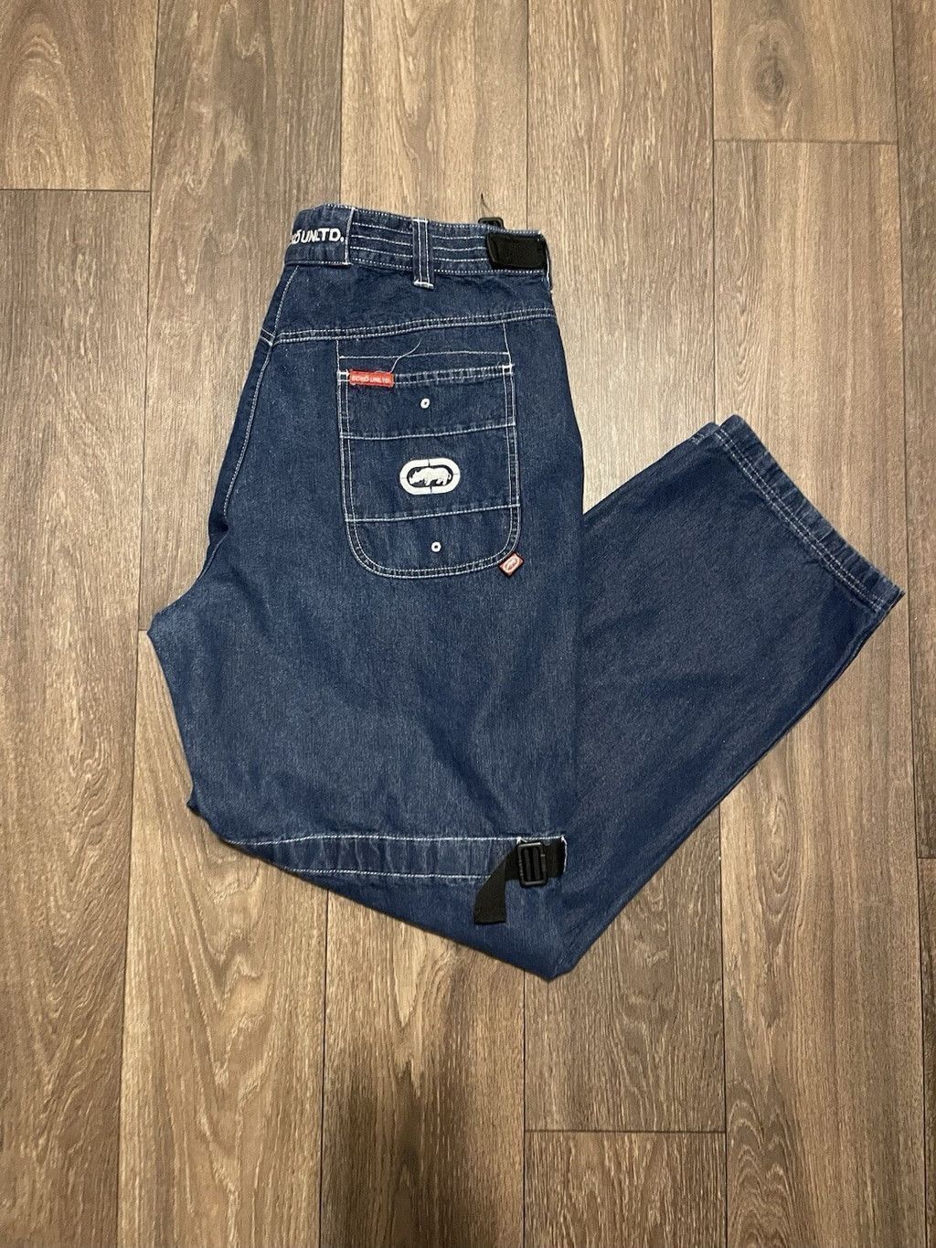 Ecko Unltd. Ecko unltd x marvel denim baggy jeans W/ buckles size 36 Size US 36 / EU 52 - 2 Thumbnail
