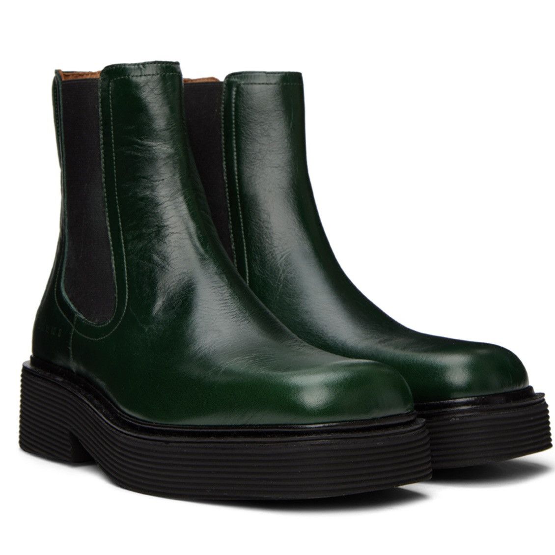 Marni Marni FW22 Green Leather Chelsea Boots Size US 9 / EU 42 - 8 Thumbnail