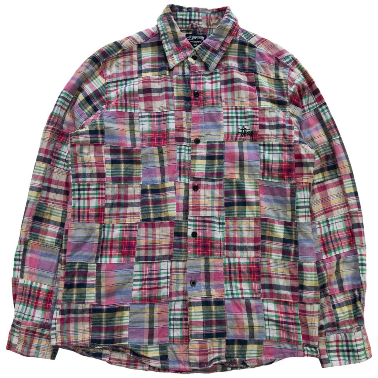 Stussy Vintage Stussy Patch Work Button Up Shirt Size M | Grailed 