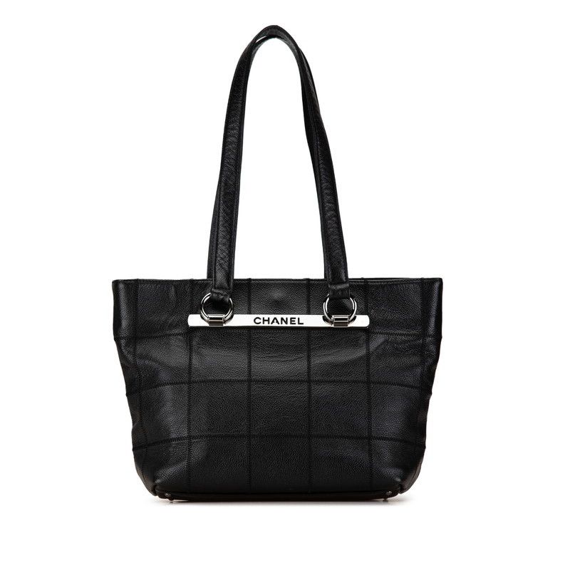 Chanel Chanel Chanel Caviar Skin Chocobar Tote Bag Leather Tote Bag in Very Good Condition Size ONE SIZE - 1 Thumbnail