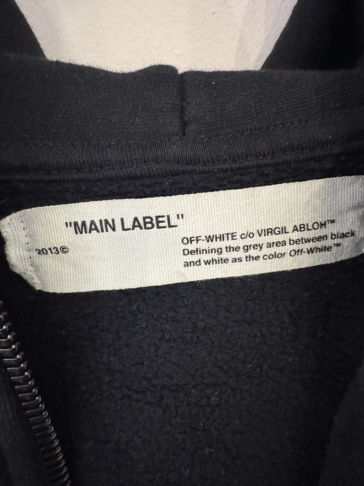 Off-White off white hoodie diagonal spray Size US M / EU 48-50 / 2 - 5 Thumbnail