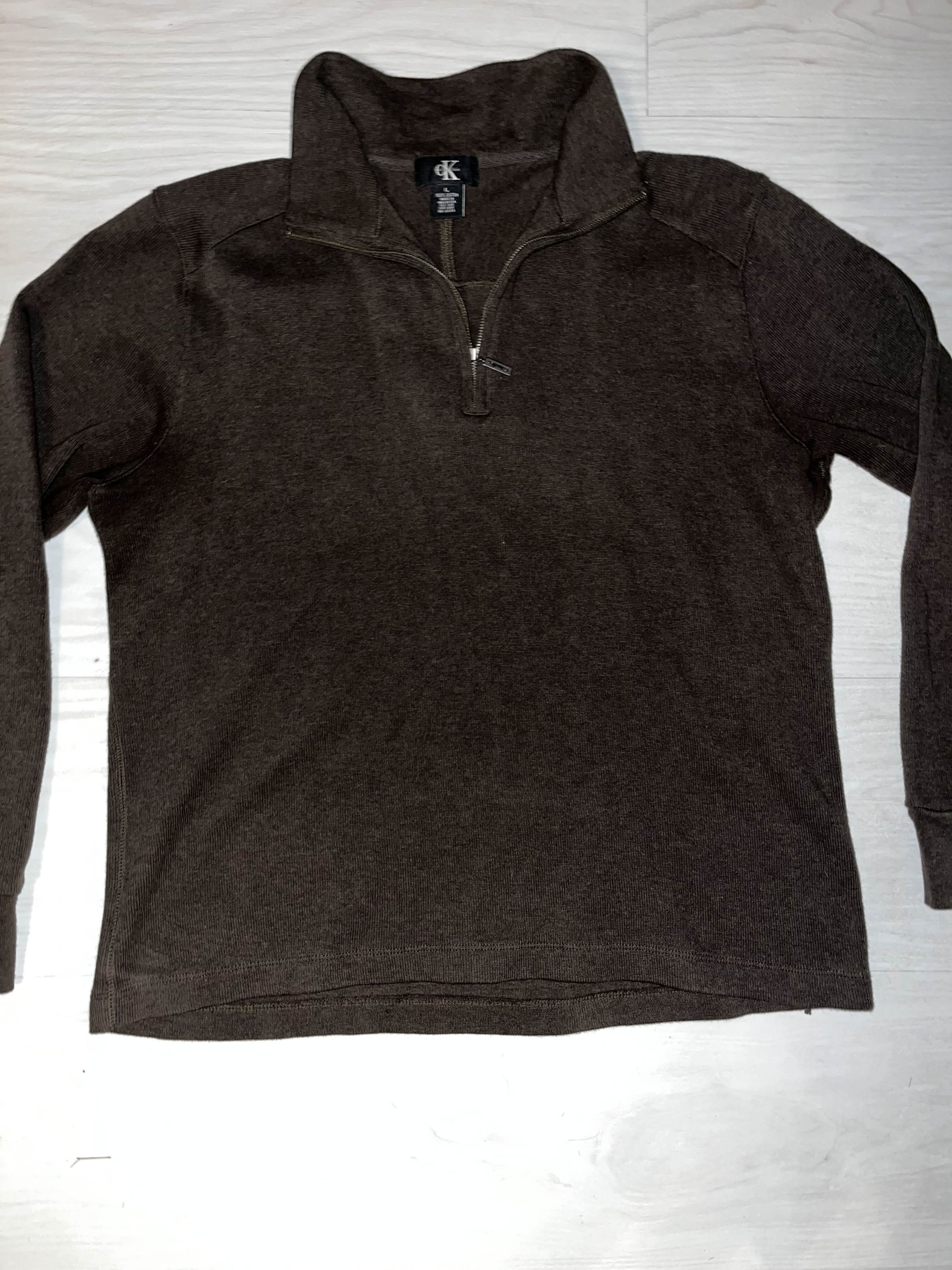 Calvin Klein Calvin Klein Brown Quarter Zip Size US L / EU 52-54 / 3 - 2 Thumbnail
