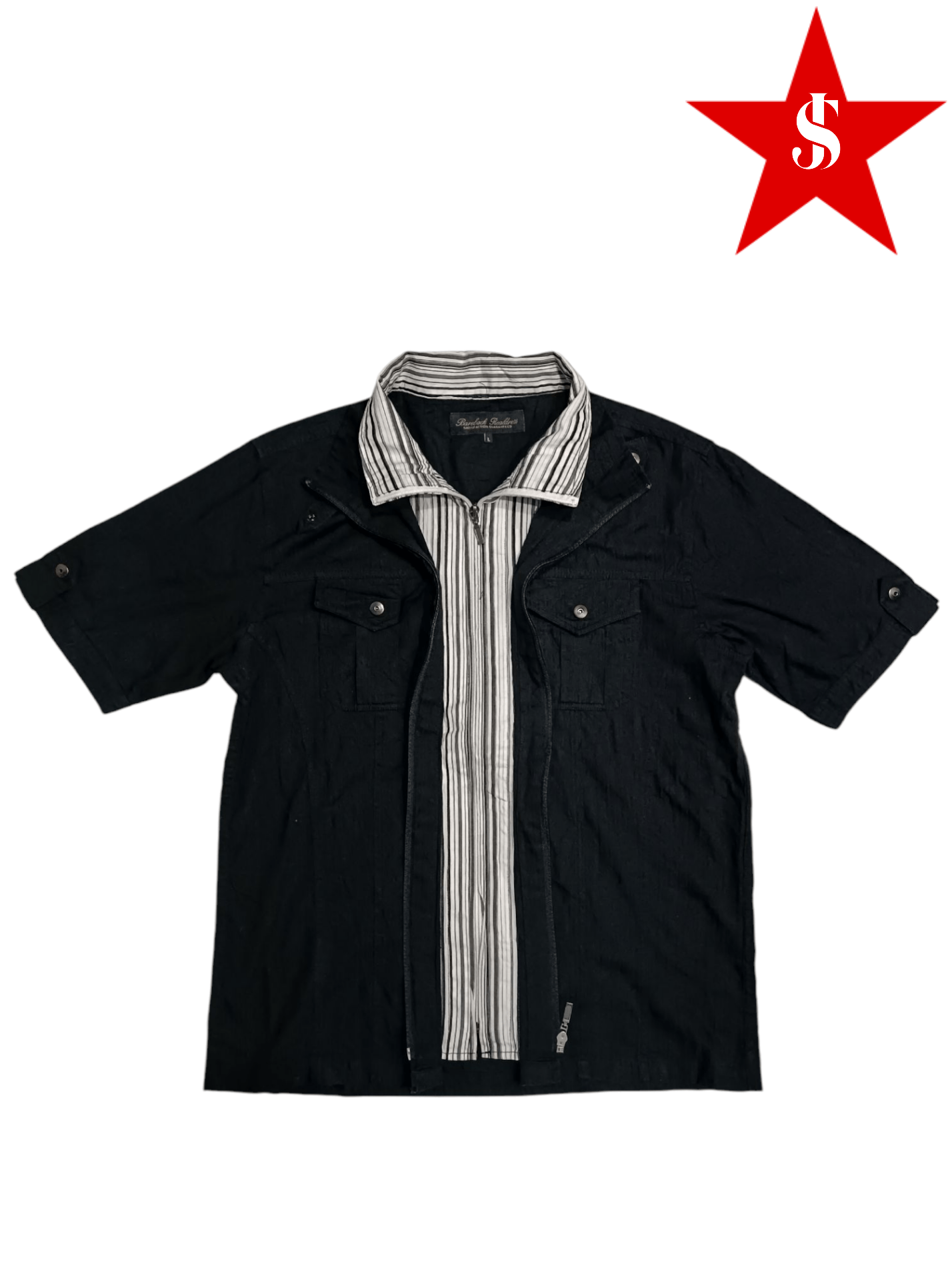 Japanese Brand × Seditionaries Japanese Brand Double Layer Zip Up Shirt Size US L / EU 52-54 / 3 - 1 Thumbnail