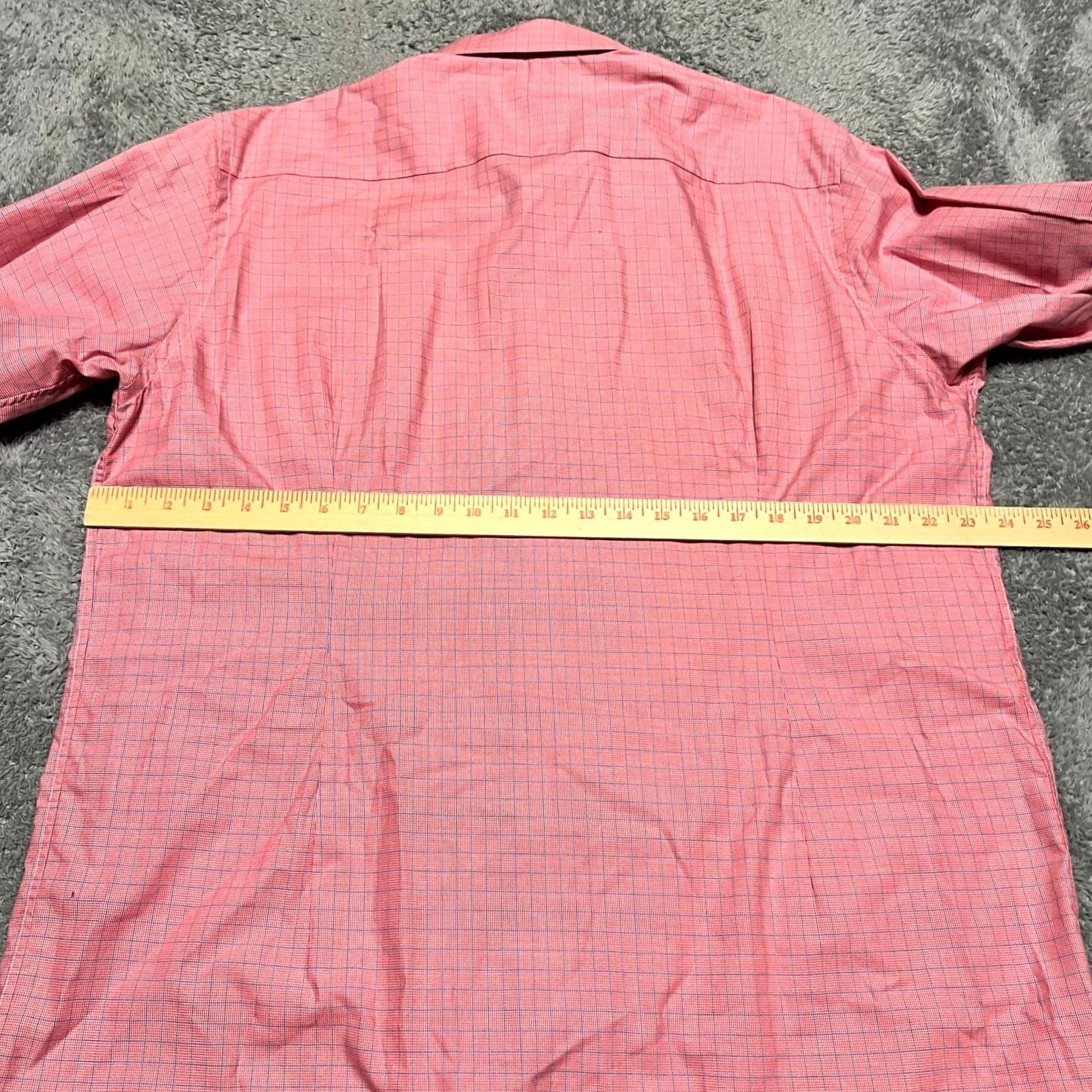 Eton ETON Shirt Mens 18 Pink Dress 46 Preppy Formal Casual Plaid Long Sleeve L Mens Boys? Size 42R - 4 Thumbnail
